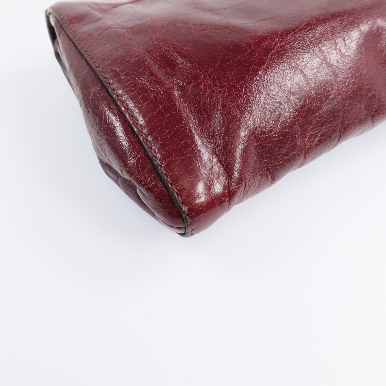 Miu Miu 牛皮皮革Clutch Bag銀扣手拿包