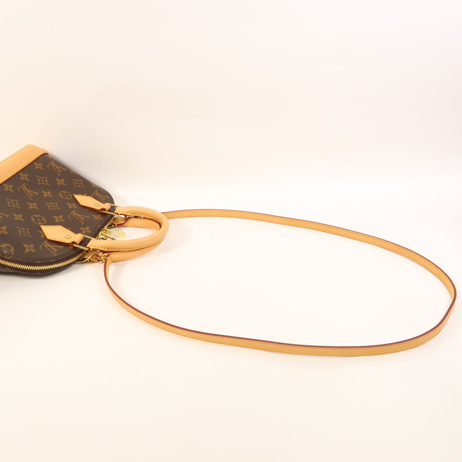 LOUIS VUITTON Monogram Alma BB金扣手挽肩背兩用袋