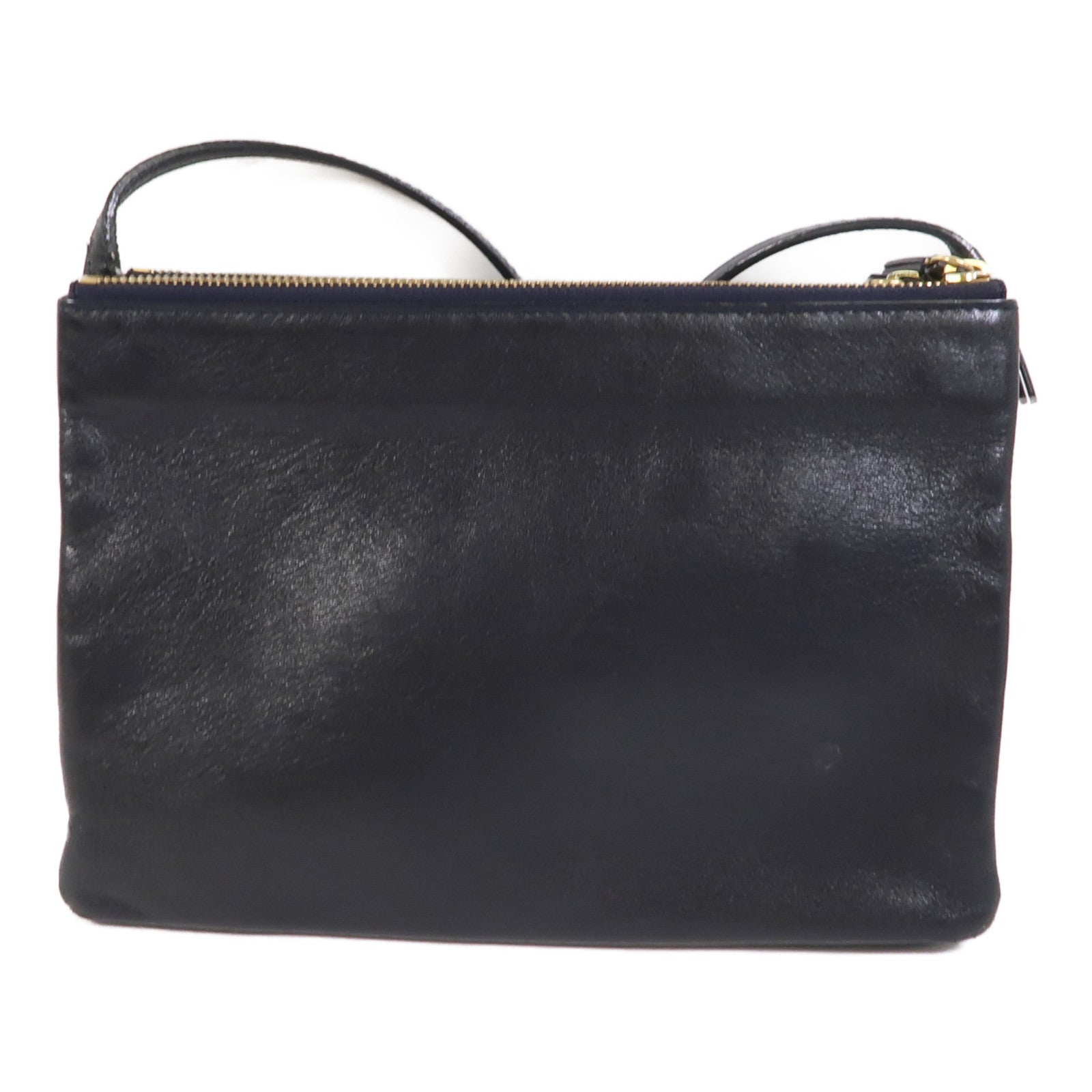 CELINE 牛皮皮革Trio肩背袋