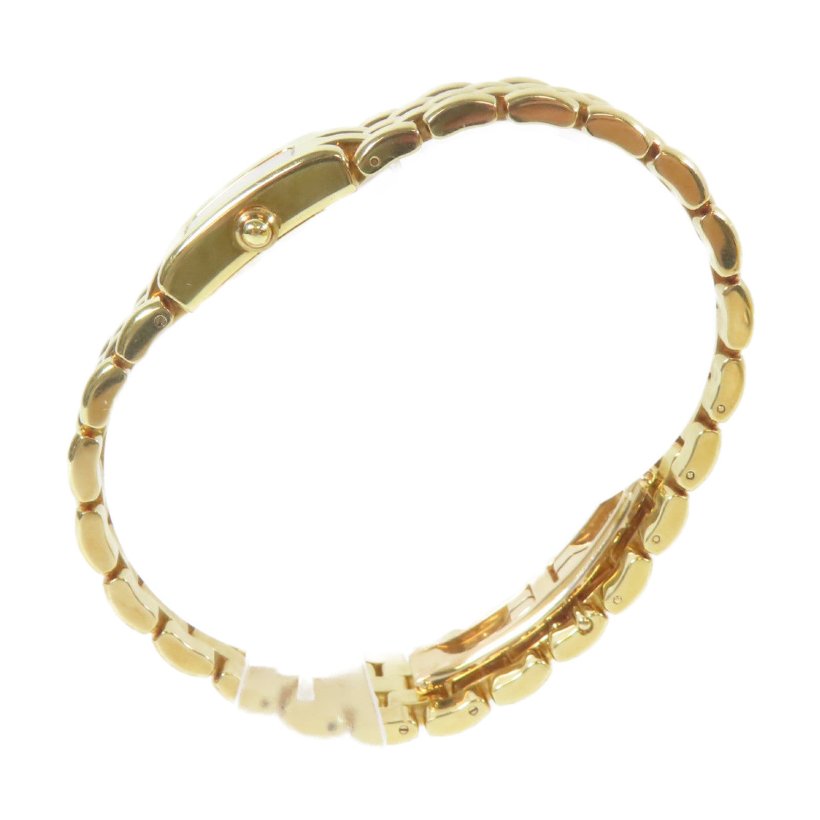 Chaumet Classic Gold Tone PS 18K黃金手錶石英機芯米色