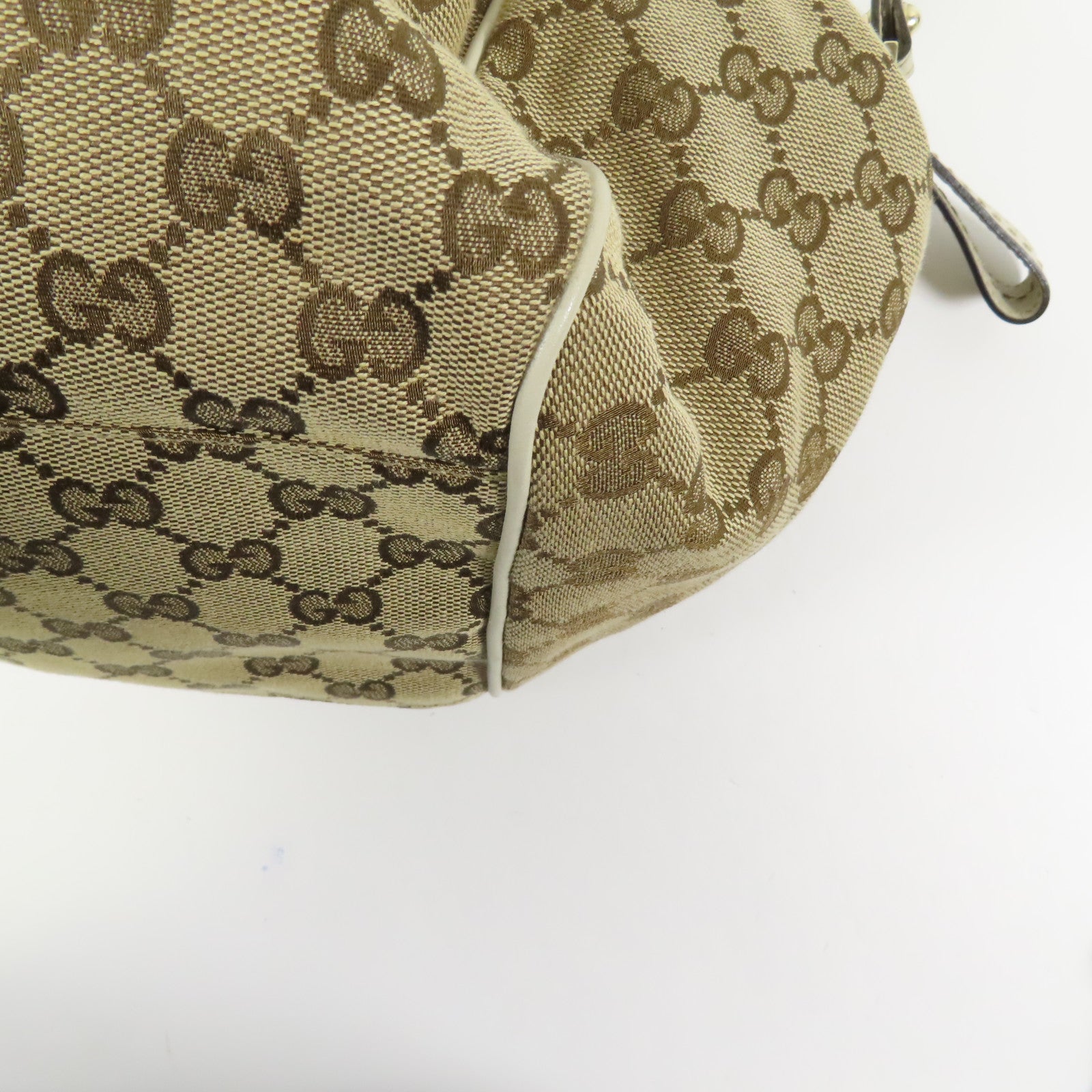 GUCCI 帆布2 Way Shoulder銀扣手挽肩背兩用袋