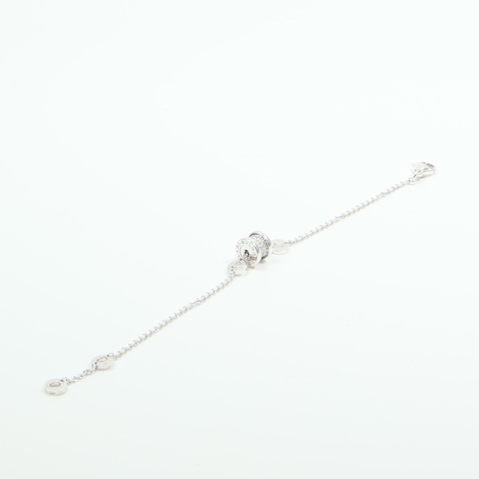 BVLGARI 18K白金B-zero1 Paved Bracelet鑽石手鏈