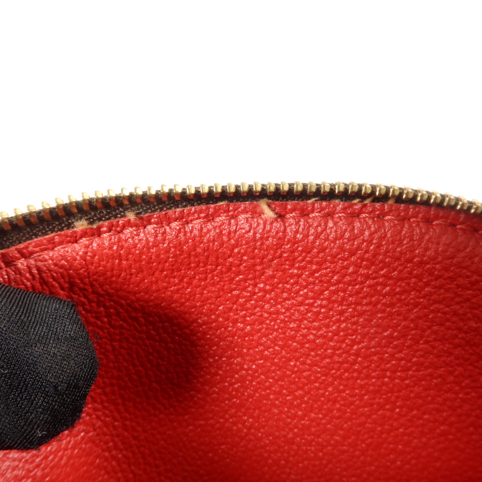 LOUIS VUITTON Damier Make Up Bag PM金扣化妝袋