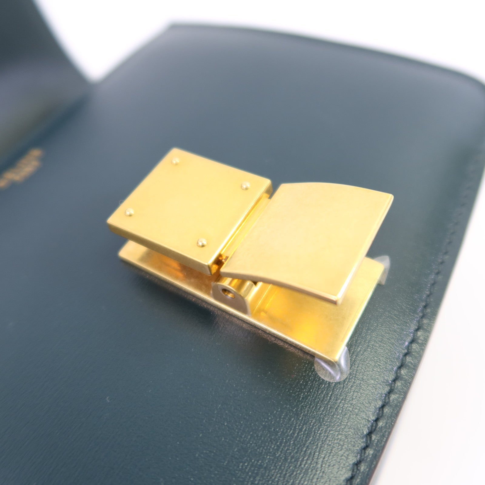 CELINE 【激減優惠】牛皮皮革Mini Classic Box金扣肩背袋