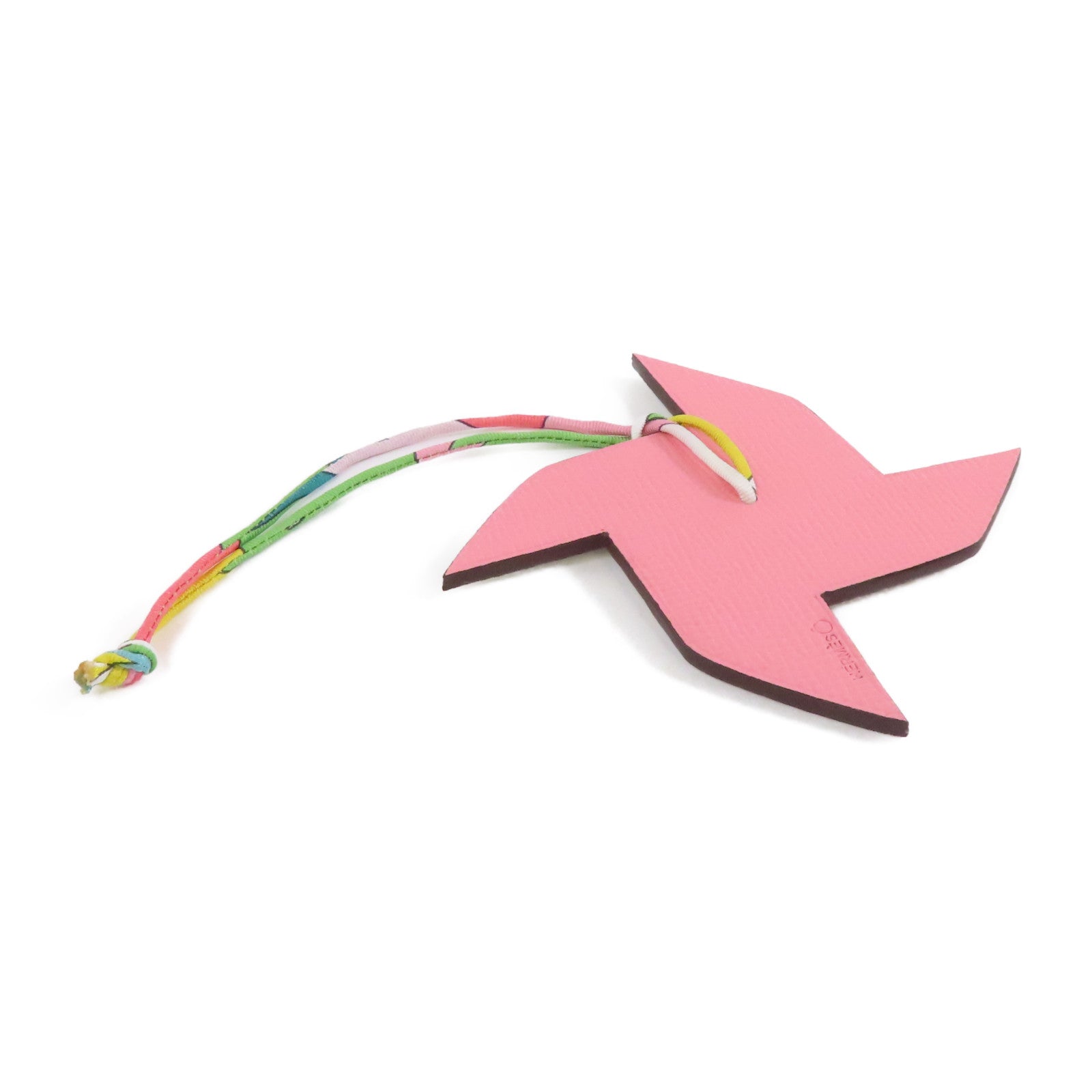 HERMES Epsom皮革Charm掛飾Rose Confetti/粉紅色