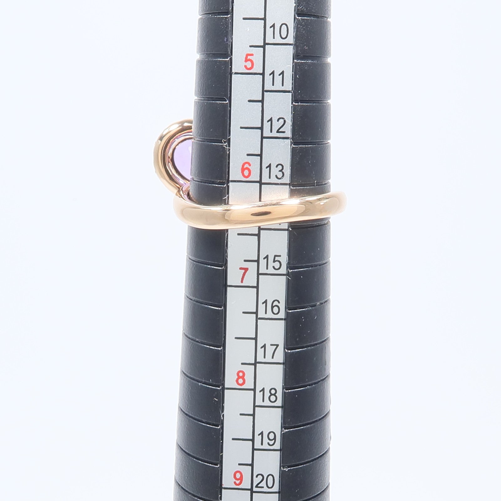 JEWELRY 18K玫瑰金Amethyst Diamond Ring紫水晶/鑽石戒指