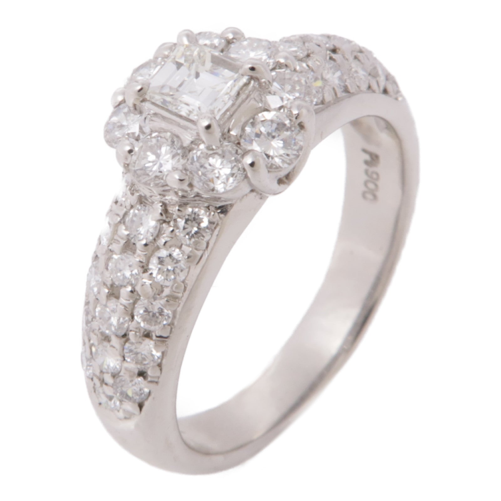 JEWELRY PT900鉑金Diamond Ring戒指US#7