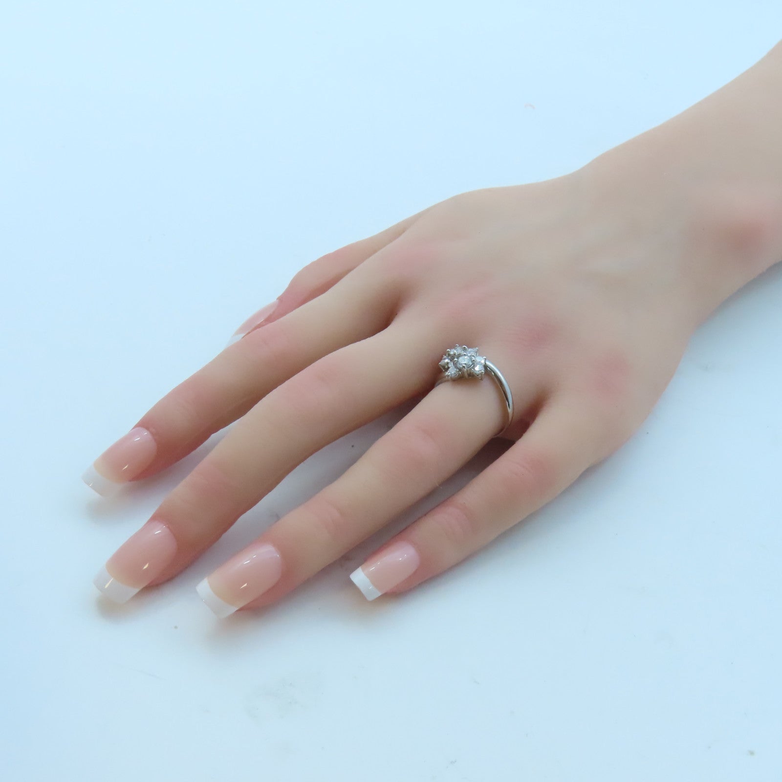 JEWELRY PT900白金Diamond Ring 1.00ct鑽石戒指US#7.25