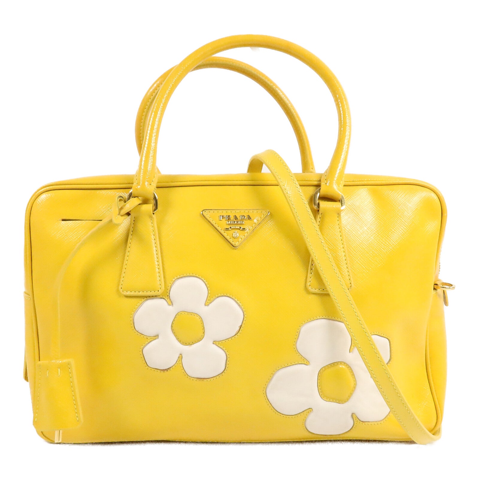 PRADA 牛皮皮革Shoulder Bag手挽肩背兩用袋