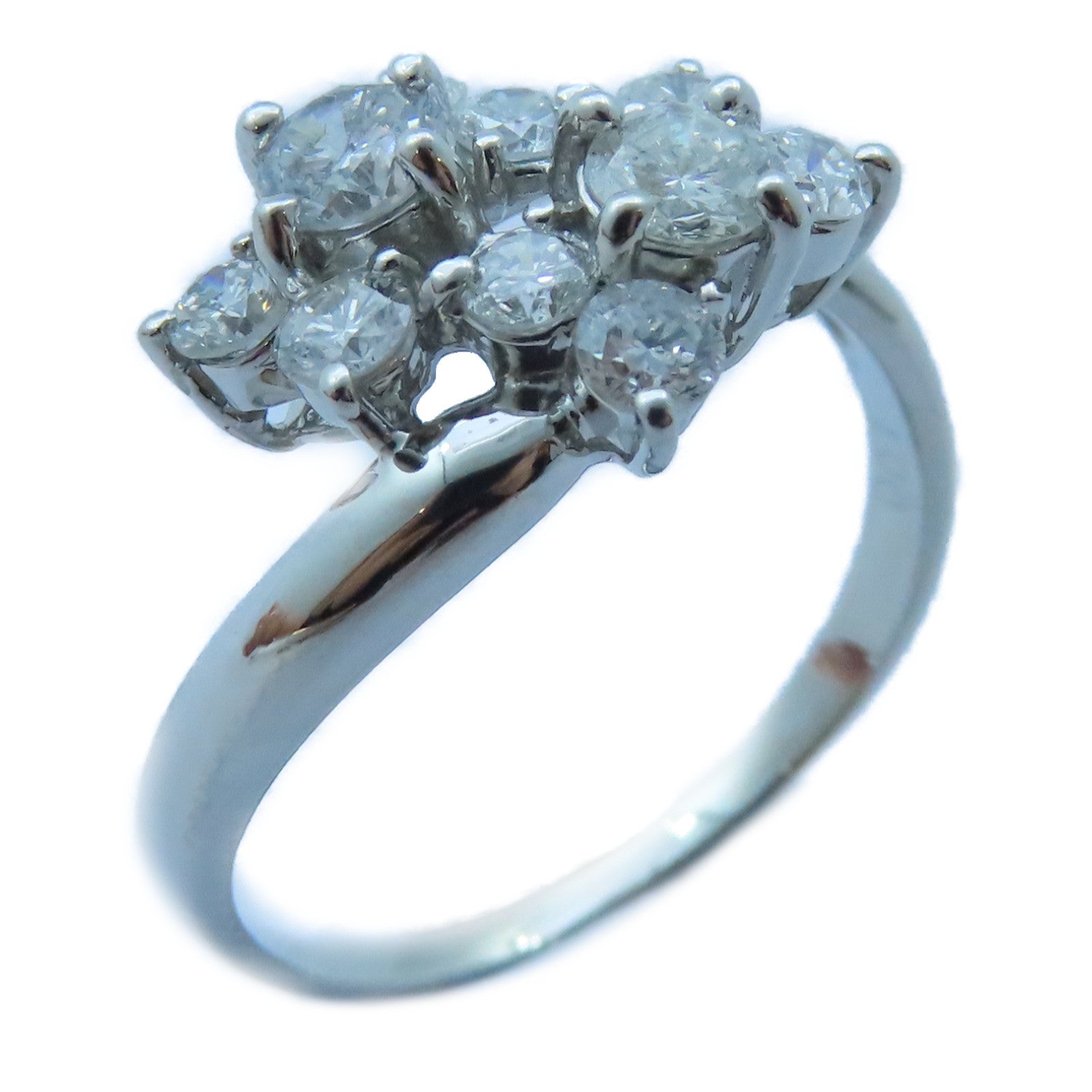 JEWELRY PT900白金Diamond Ring 1.00ct鑽石戒指US#7.25