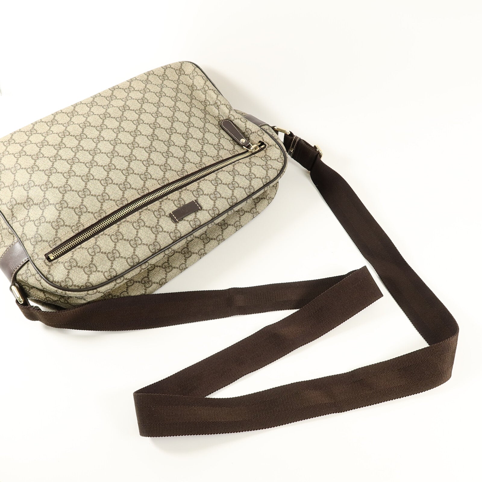 GUCCI 塗層帆布Messenger Bag肩背袋