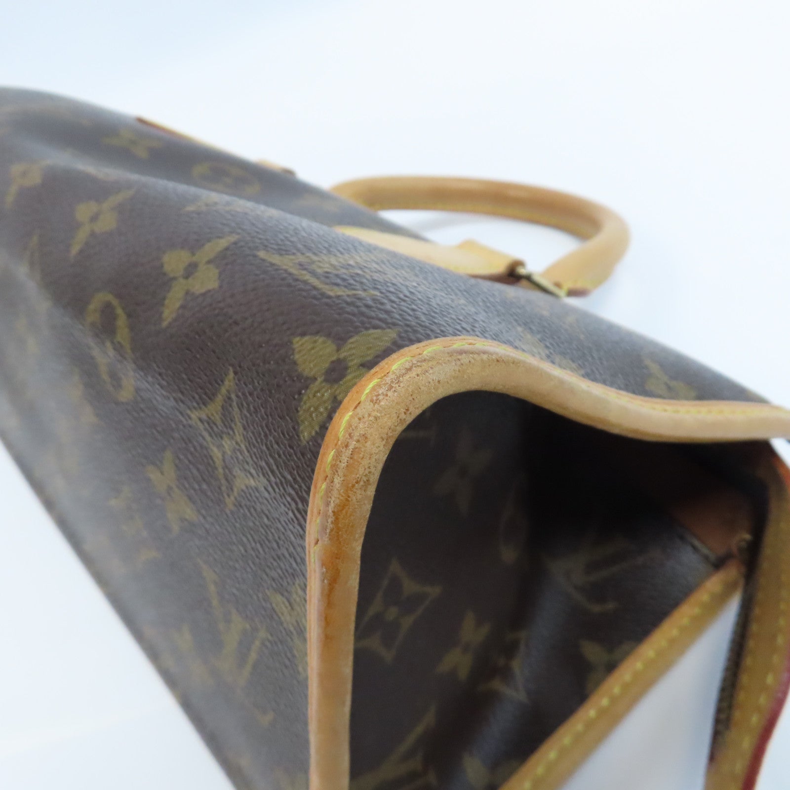 LOUIS VUITTON Monogram Popincourt金扣手挽袋啡色