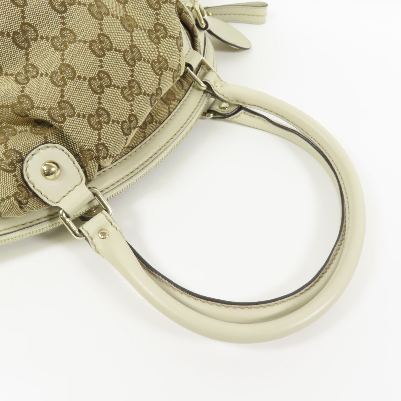 GUCCI 帆布2 Way Shoulder銀扣手挽肩背兩用袋