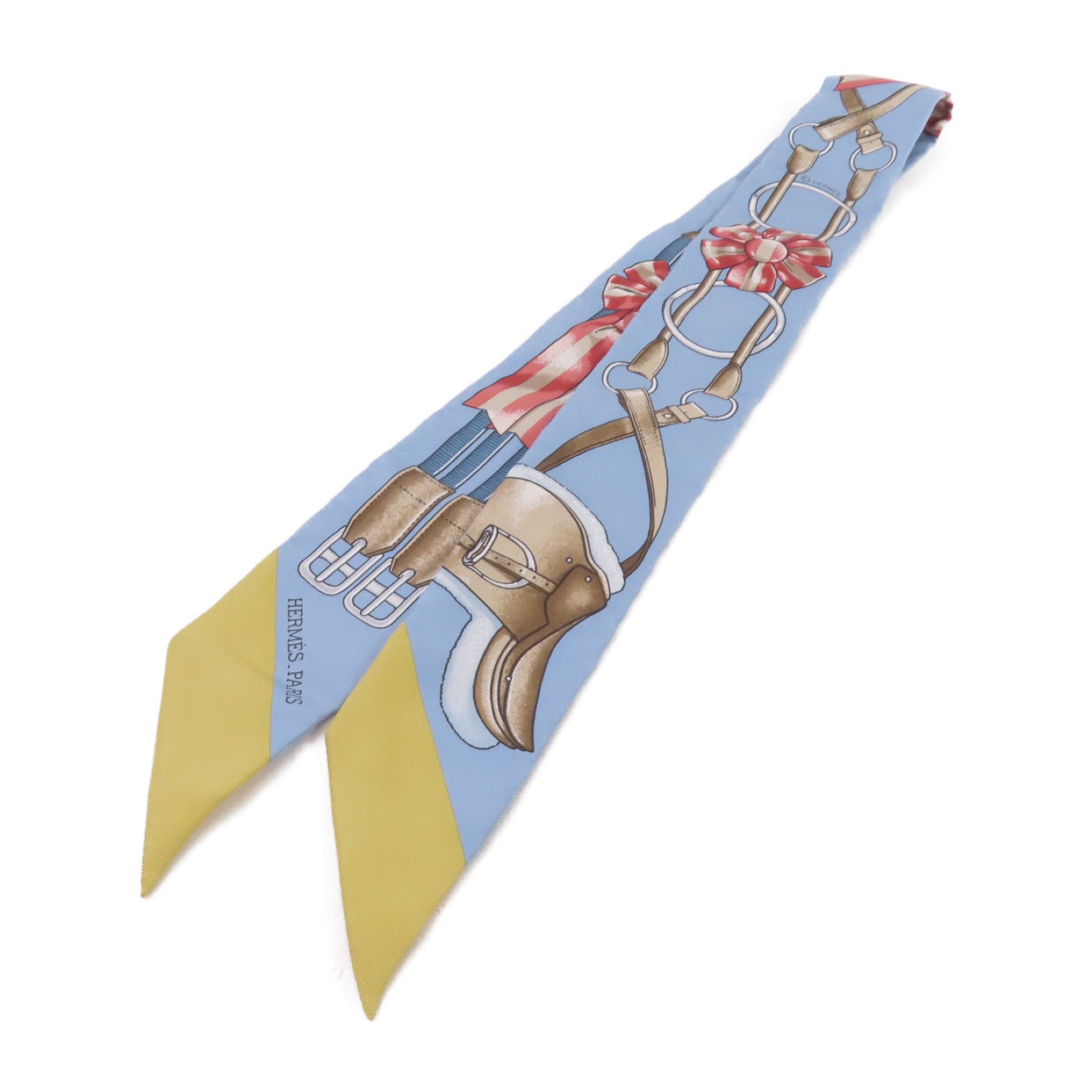 HERMES 【激減優惠】絲質Twilly Scarf絲巾藍色/啡色/紅色/彩色