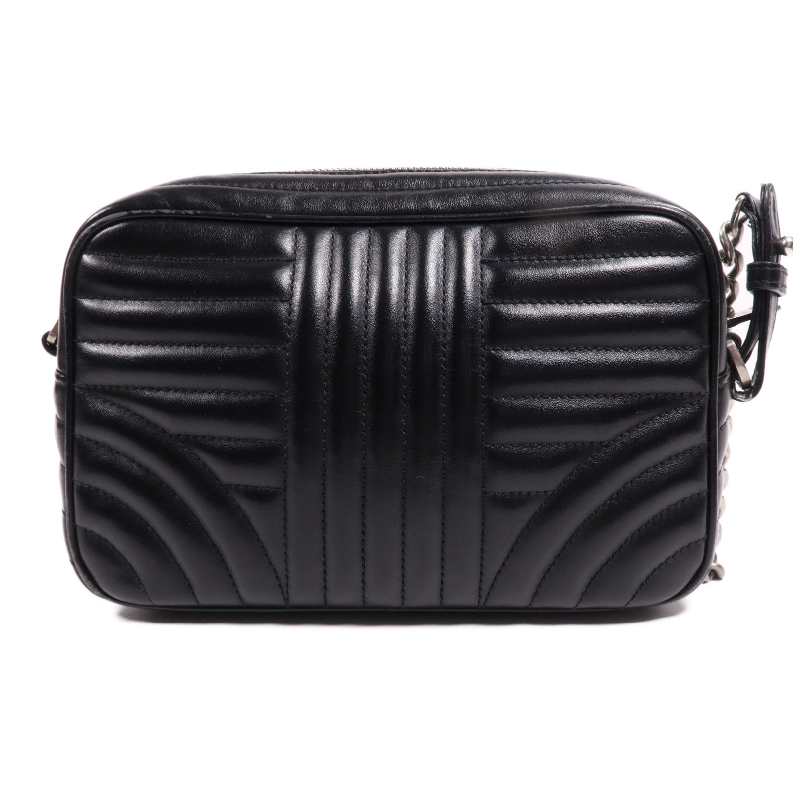 PRADA 牛皮皮革Shoulder Bag銀扣肩背袋