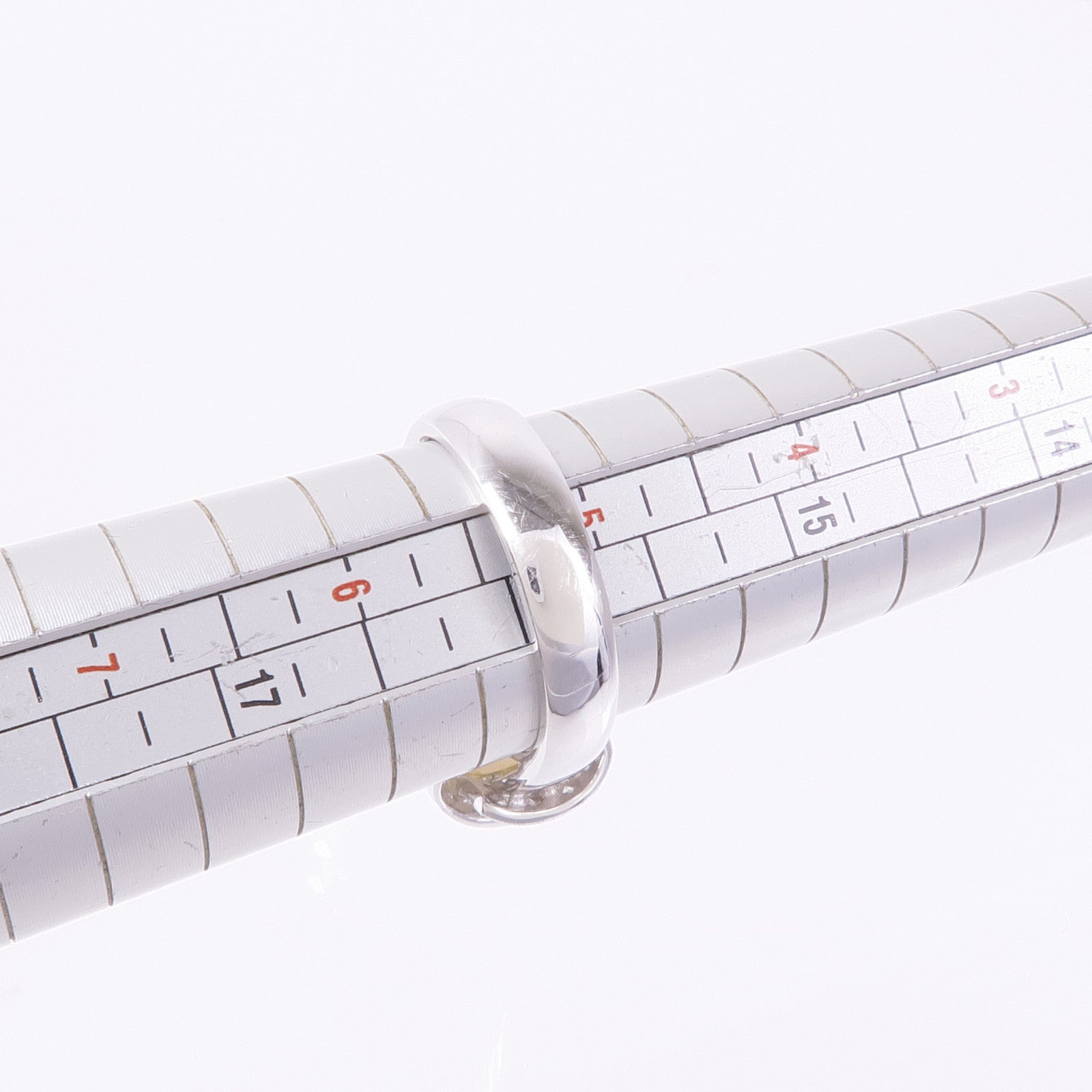 JEWELRY 18K白金Pearl Ring珍珠/鑽石戒指US#5