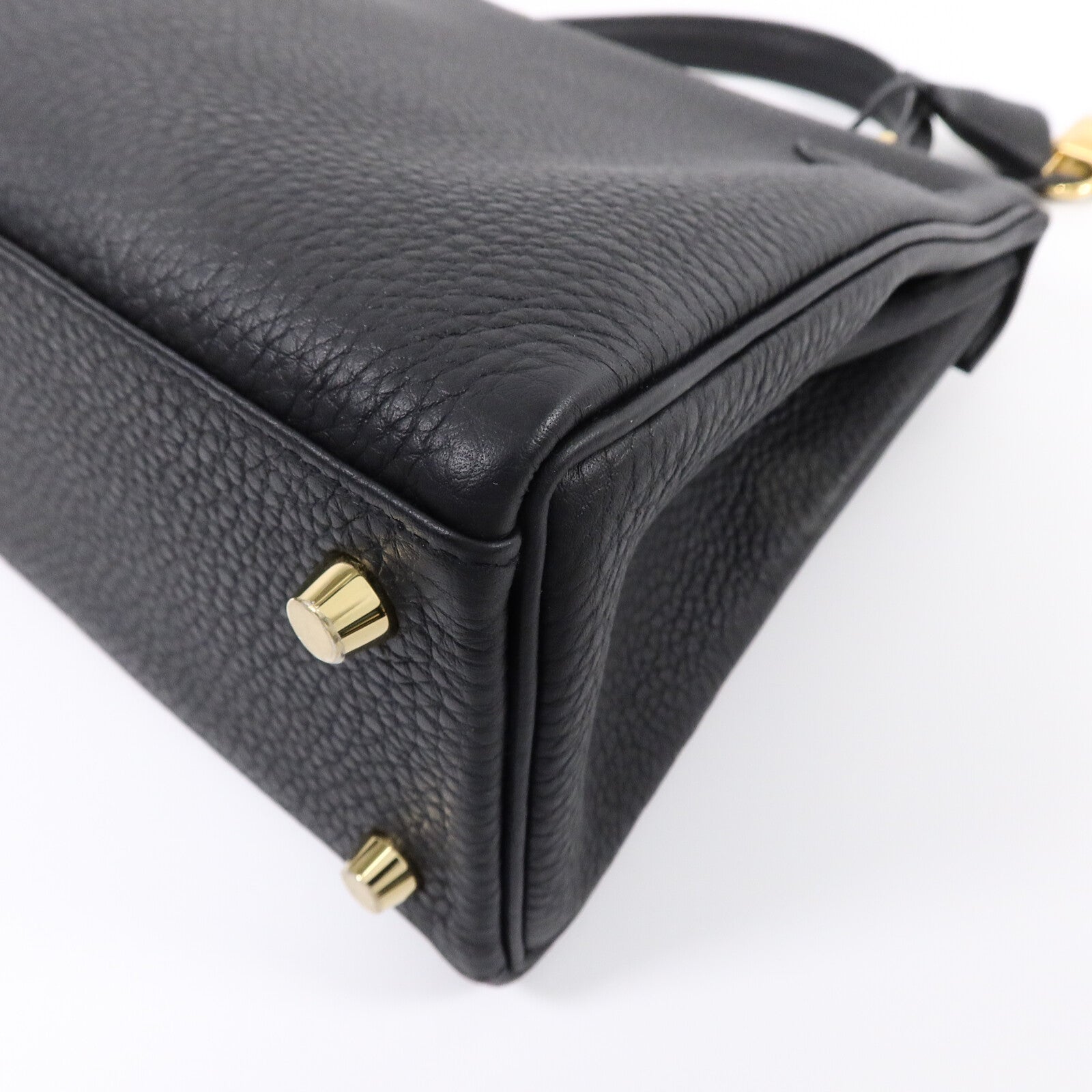HERMES 【激減優惠】Togo皮革Kelly 25手挽肩背兩用袋Noir