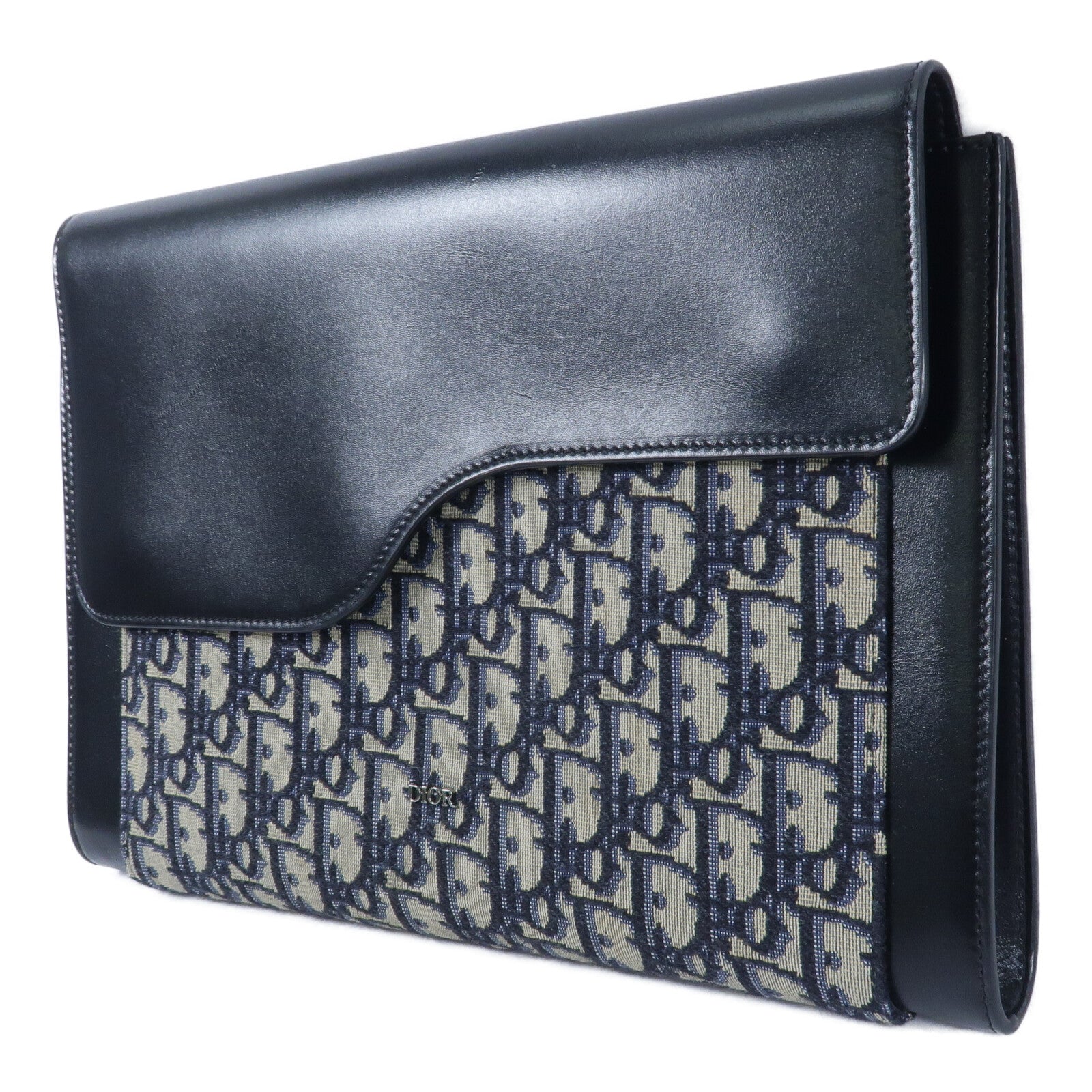 Dior 牛皮皮革/帆布Dior Homme Saddle Pouch手提包