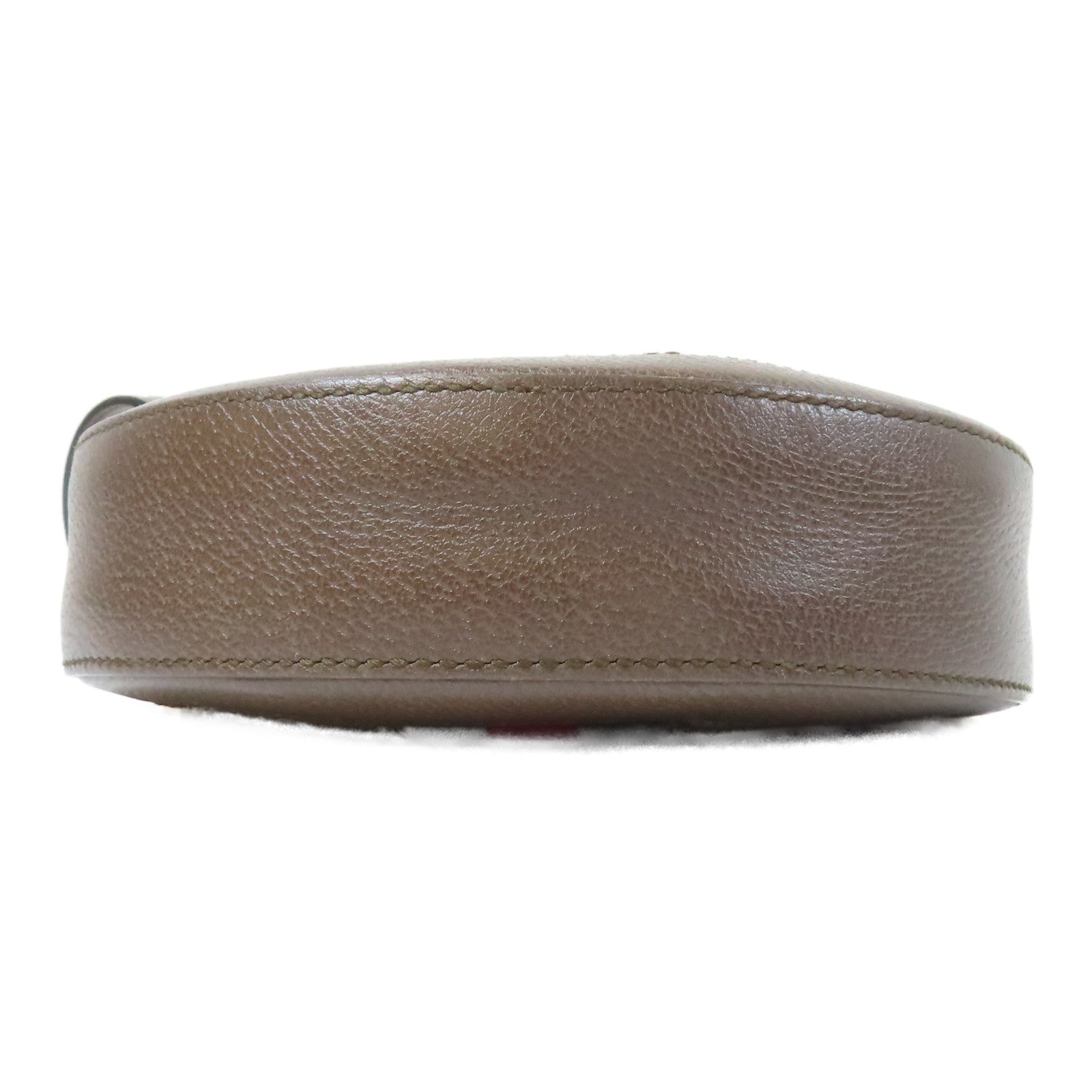 GUCCI 塗層帆布Ophidia GG Mini Round Shoulder Bag金扣鏈帶肩背袋啡色