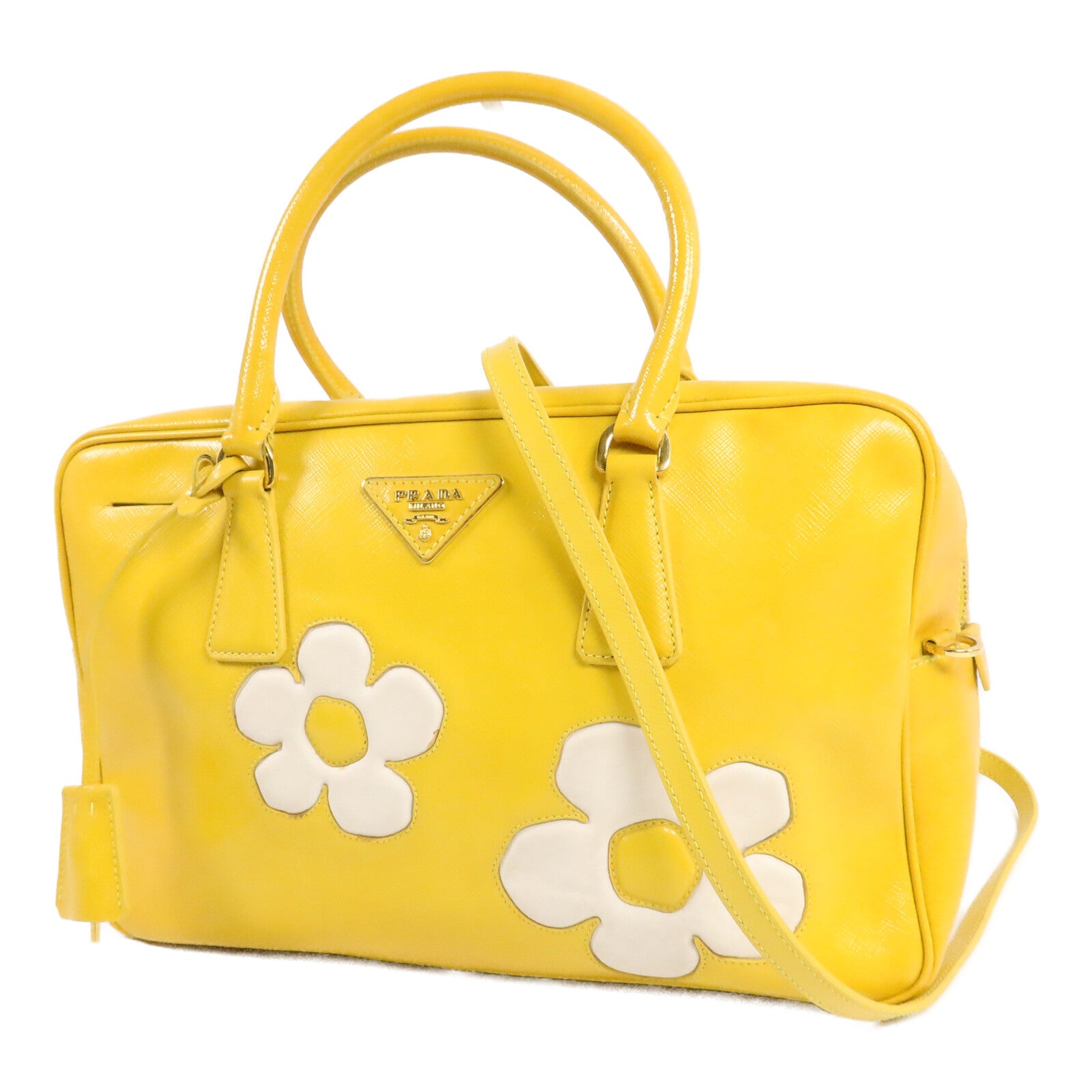 PRADA 牛皮皮革Shoulder Bag手挽肩背兩用袋