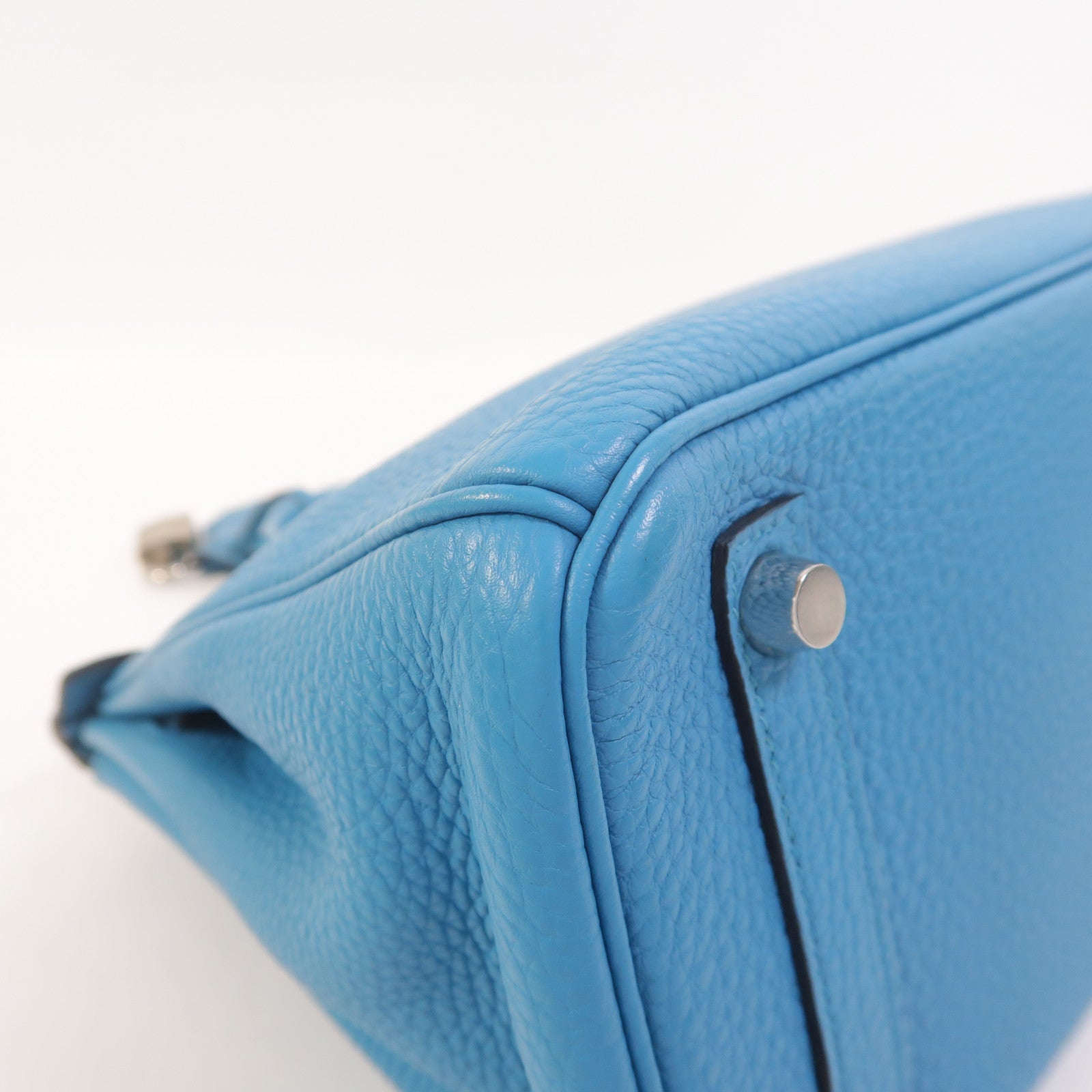 HERMES Togo皮革Birkin 25手挽袋Turquoise