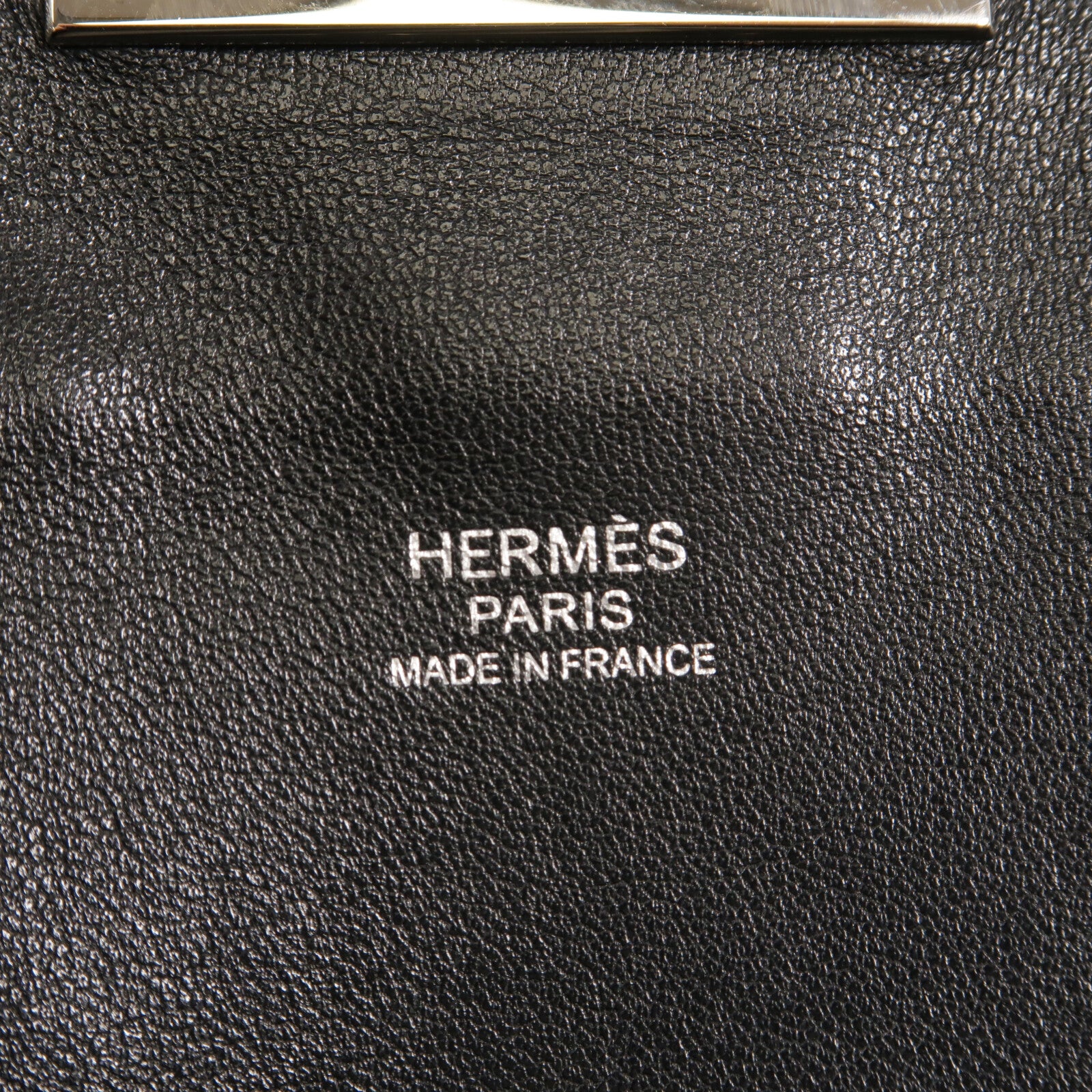 HERMES Novillo皮革Toolbox 26手挽袋Noir