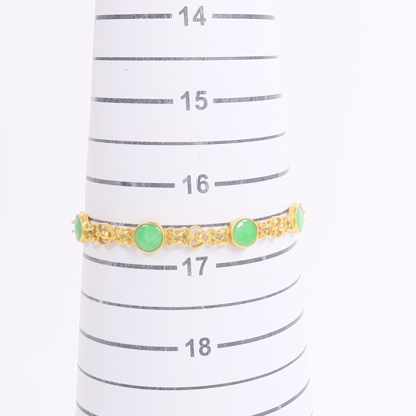 JEWELRY 24K黃金Jade Bracelet翡翠手鏈