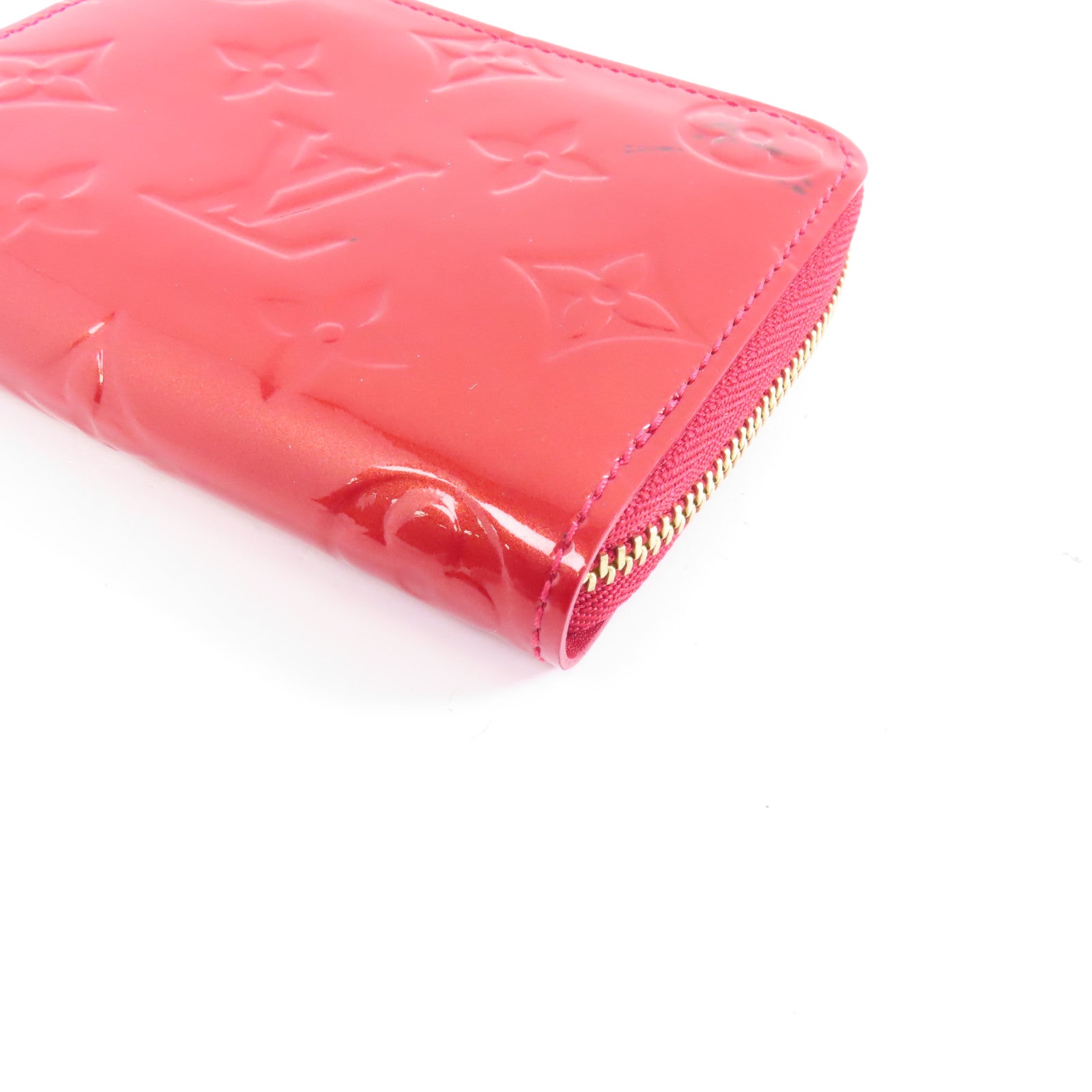 LOUIS VUITTON 【激減優惠】Vernis Zippy Coin Purse金扣零錢包紅色
