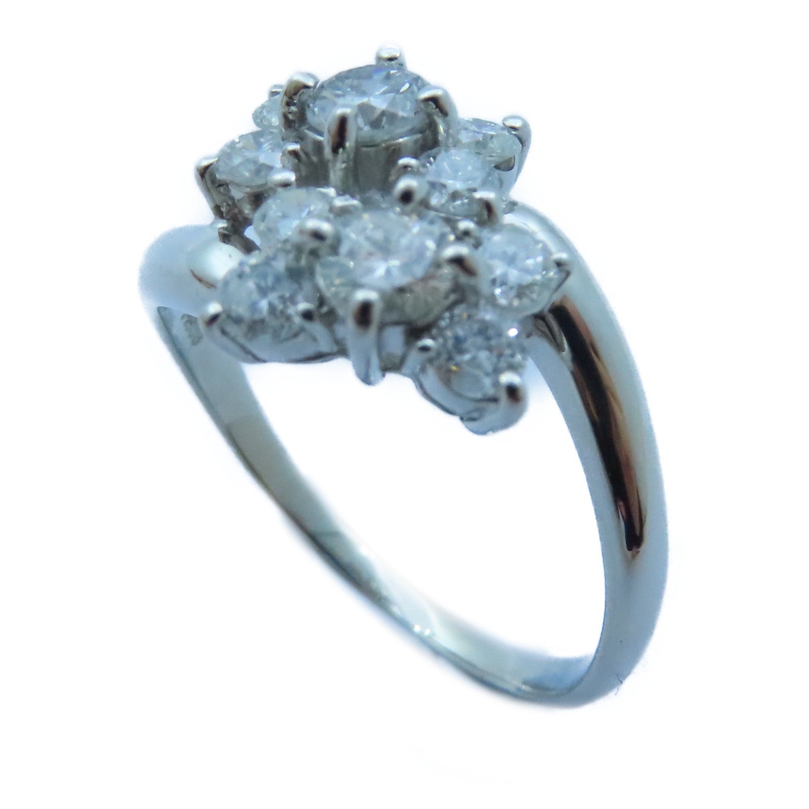 JEWELRY PT900白金Diamond Ring 1.00ct鑽石戒指US#7.25