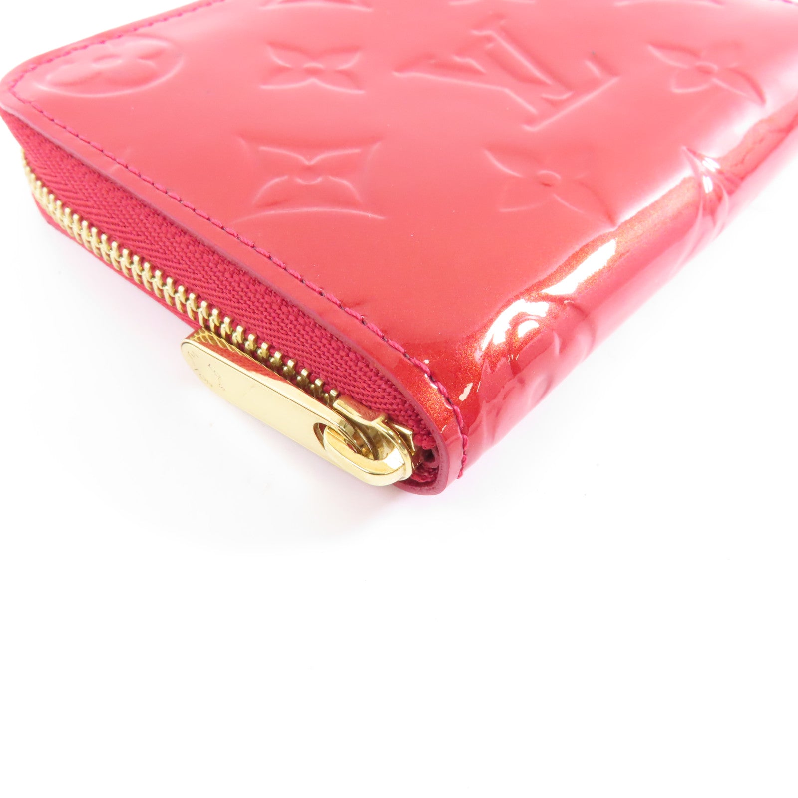 LOUIS VUITTON 【激減優惠】Vernis Zippy Coin Purse金扣零錢包紅色
