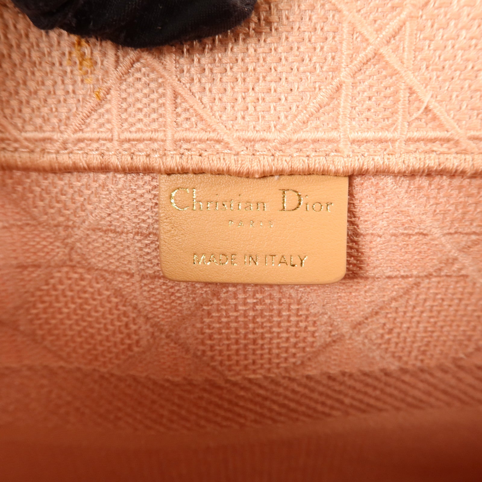 Dior 帆布Cannage Book Tote手挽袋
