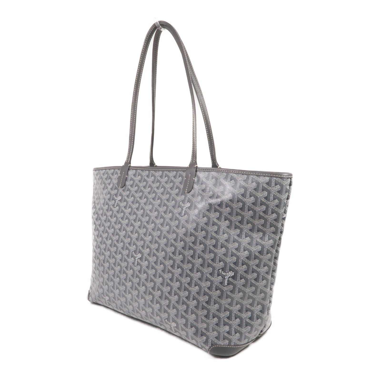 GOYARD 塗層帆布Artois MM銀扣肩背袋/手挽袋