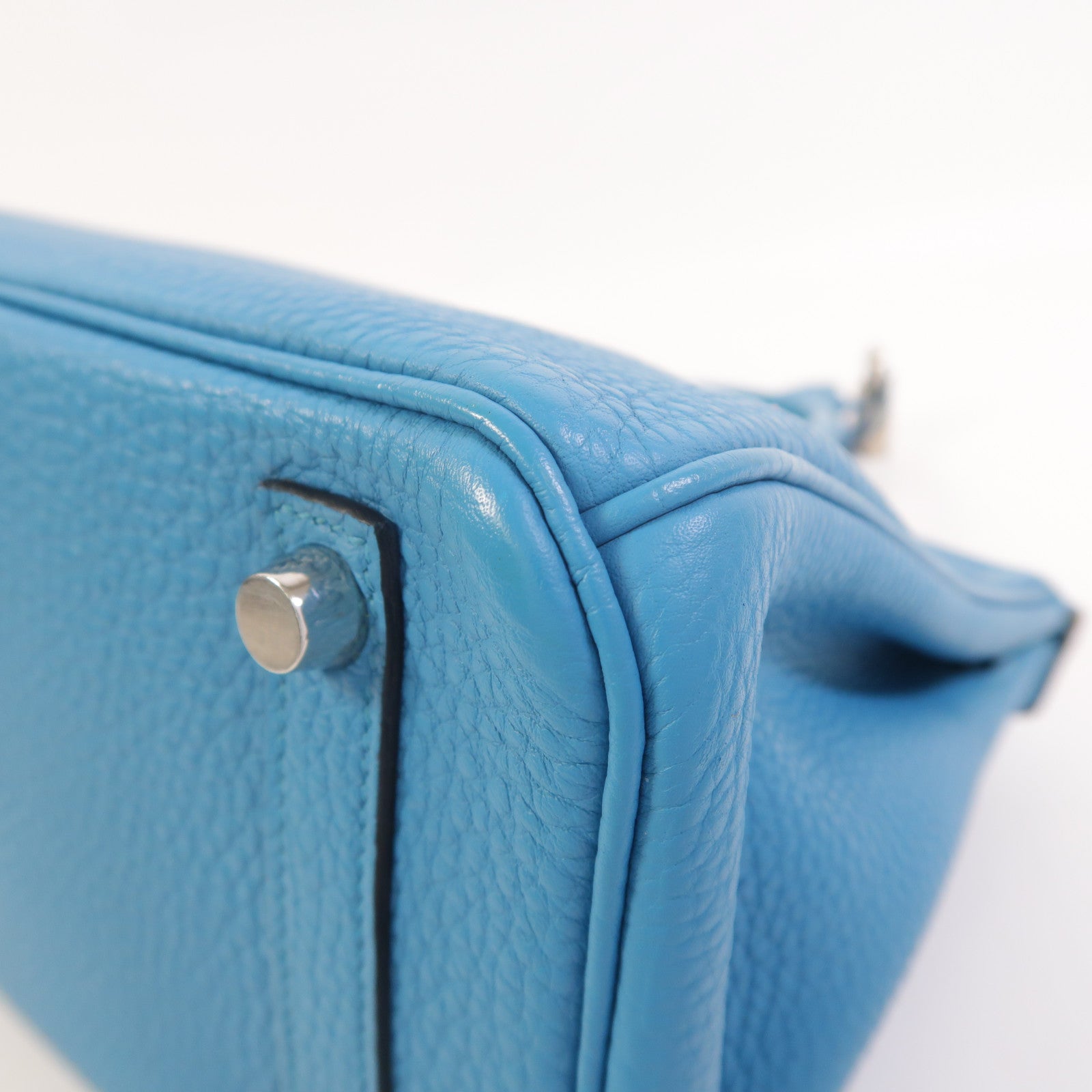 HERMES Togo皮革Birkin 25手挽袋Turquoise