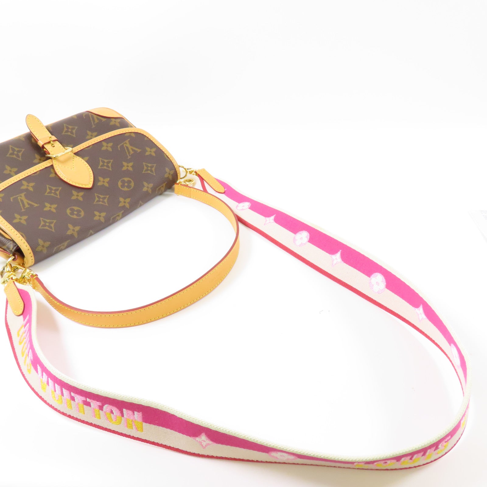 LOUIS VUITTON Monogram Diane金扣肩背袋