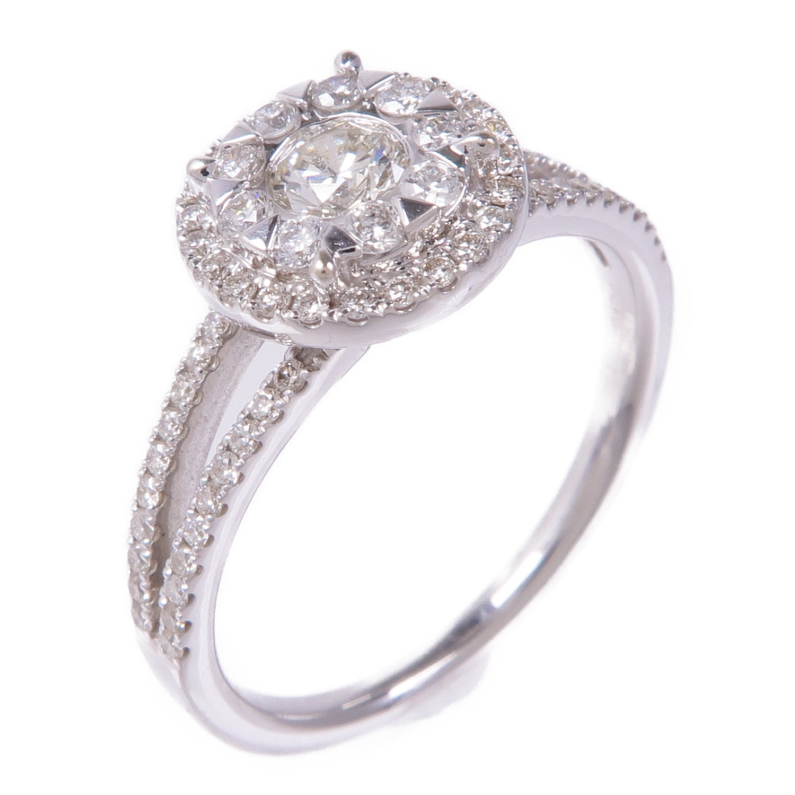 JEWELRY 18K白Diamond Ring鑽石戒指US#8.5