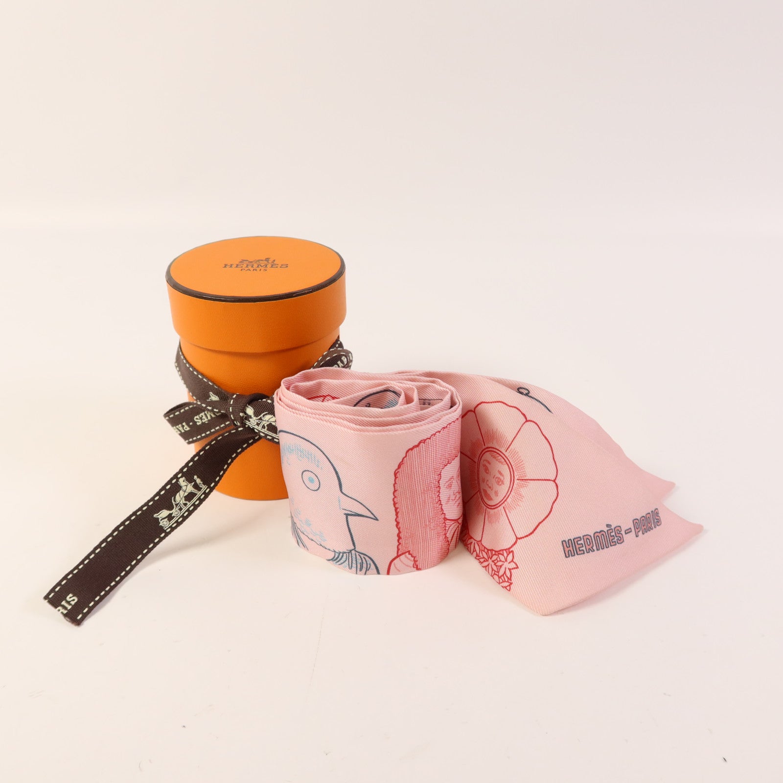 HERMES 【激減優惠】絲質Twilly絲巾
