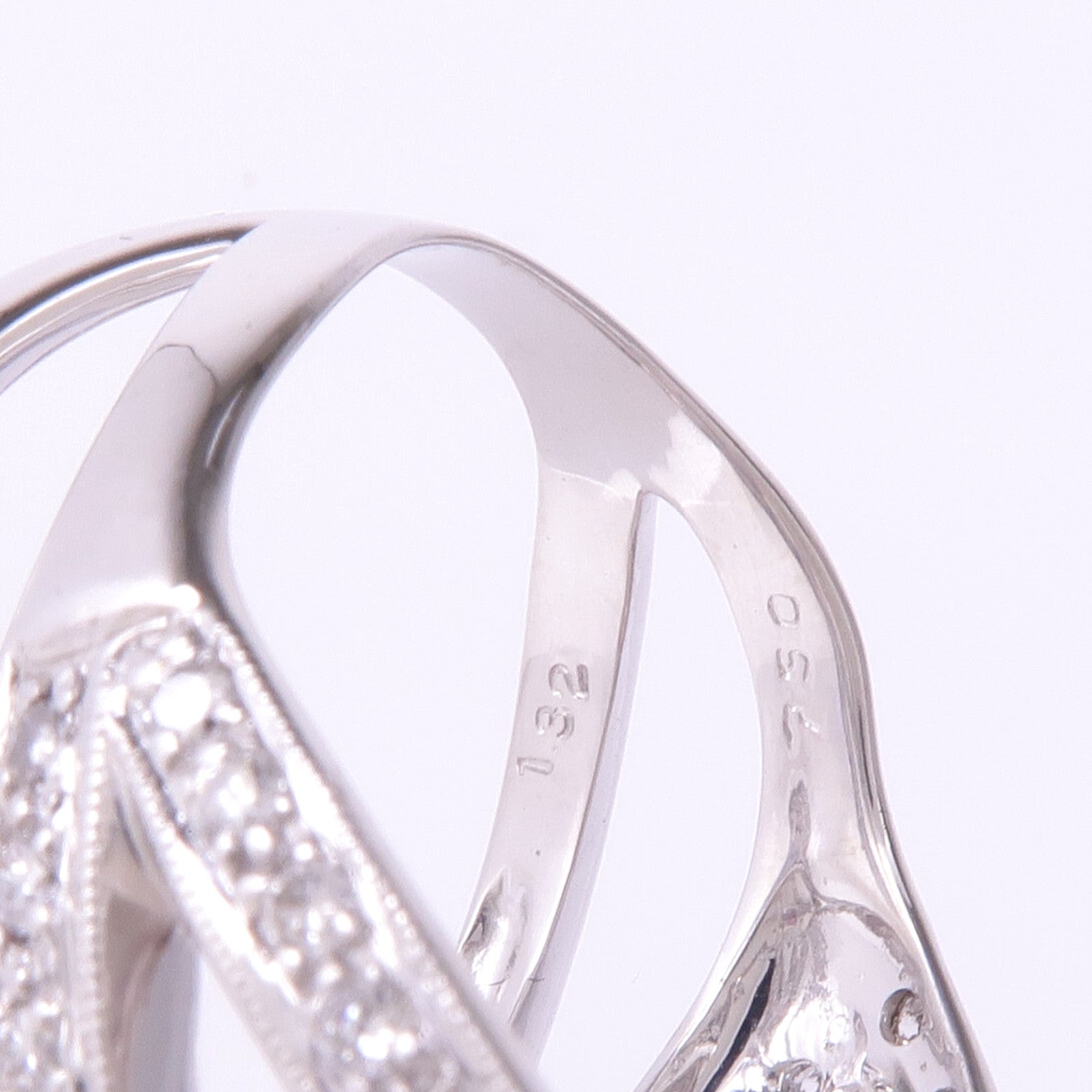 JEWELRY 18K白金Pink Sapphire Diamond Ring粉紅藍寶石/鑽石戒指US#8