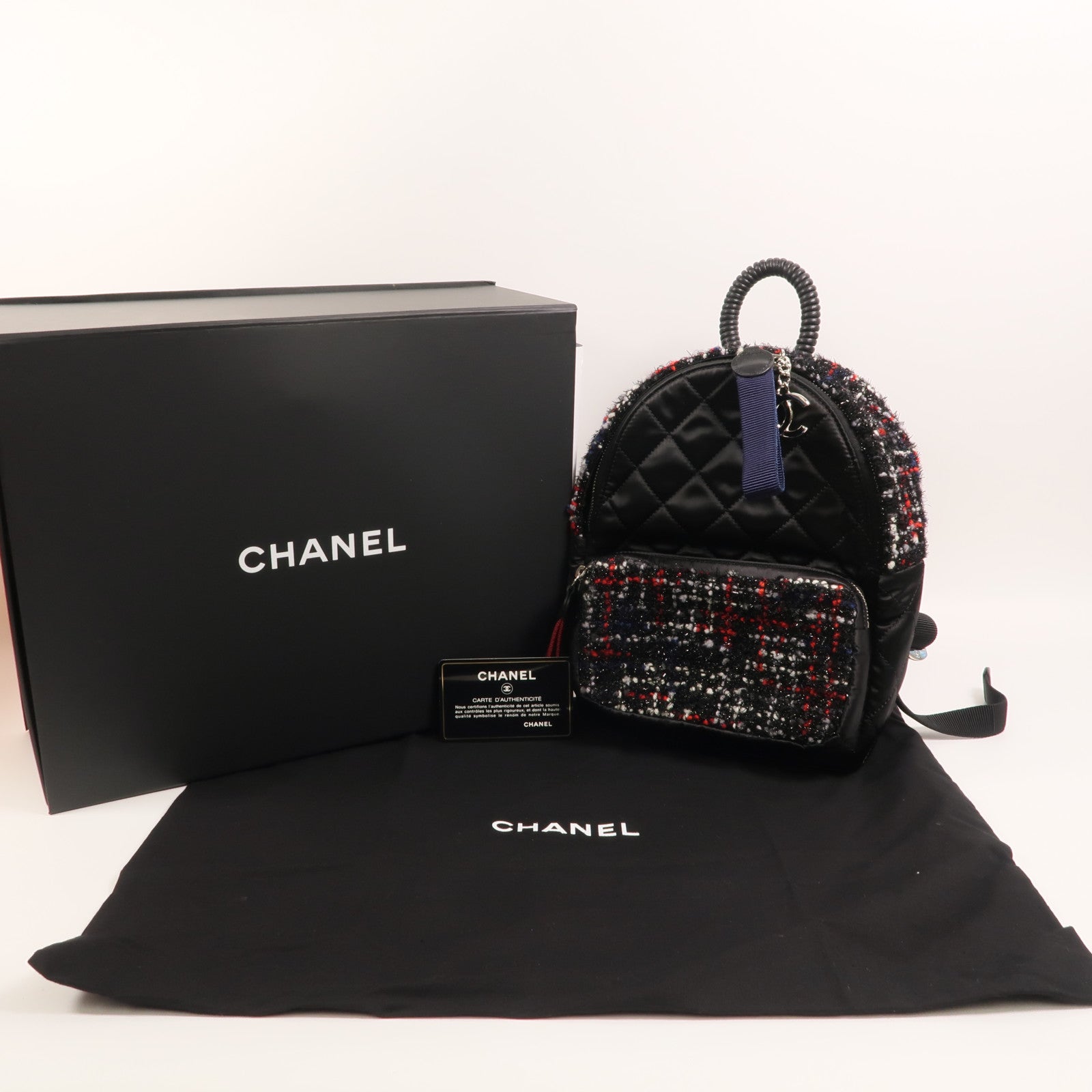 CHANEL 尼龍/Tweed Backpack背包