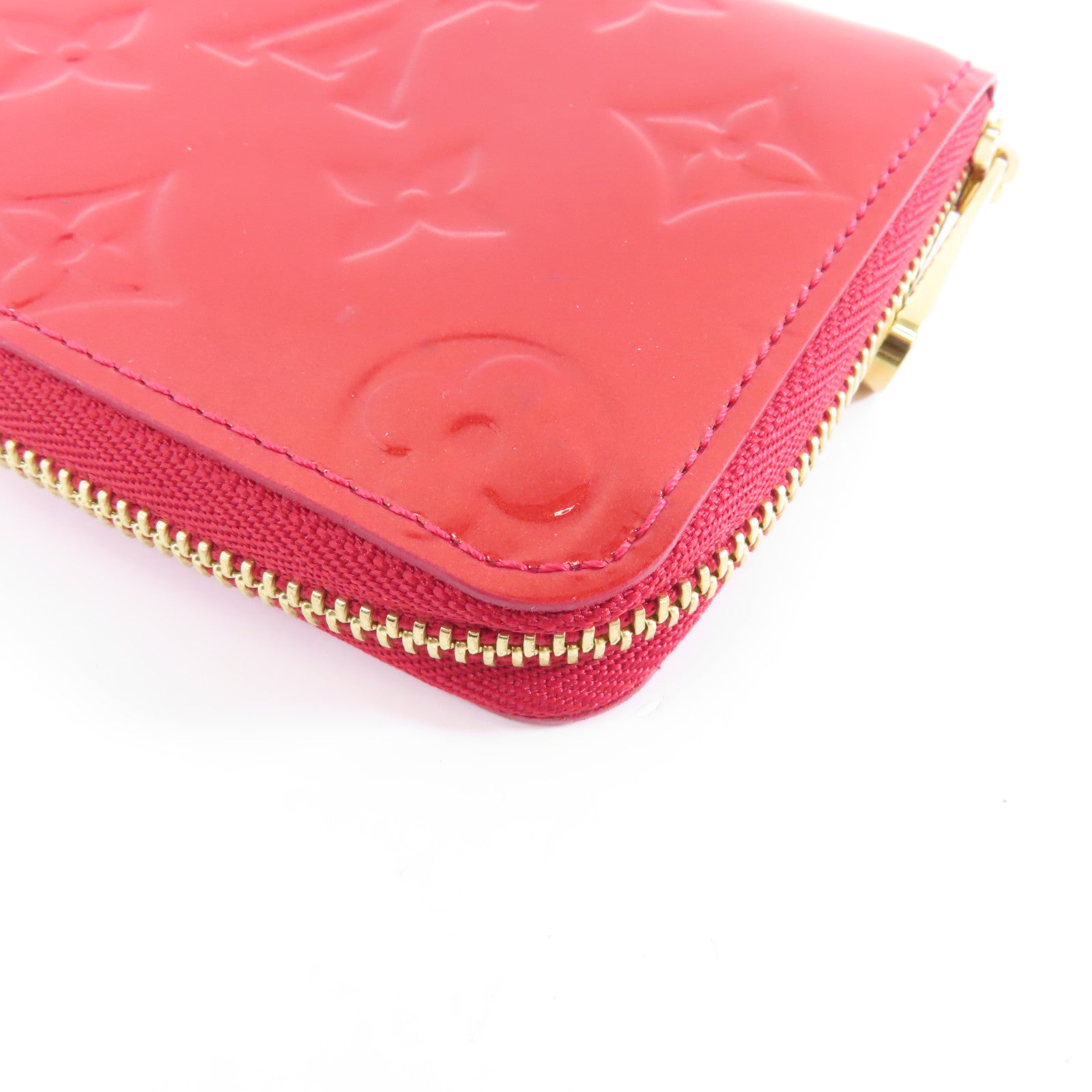 LOUIS VUITTON 【激減優惠】Vernis Zippy Coin Purse金扣零錢包紅色