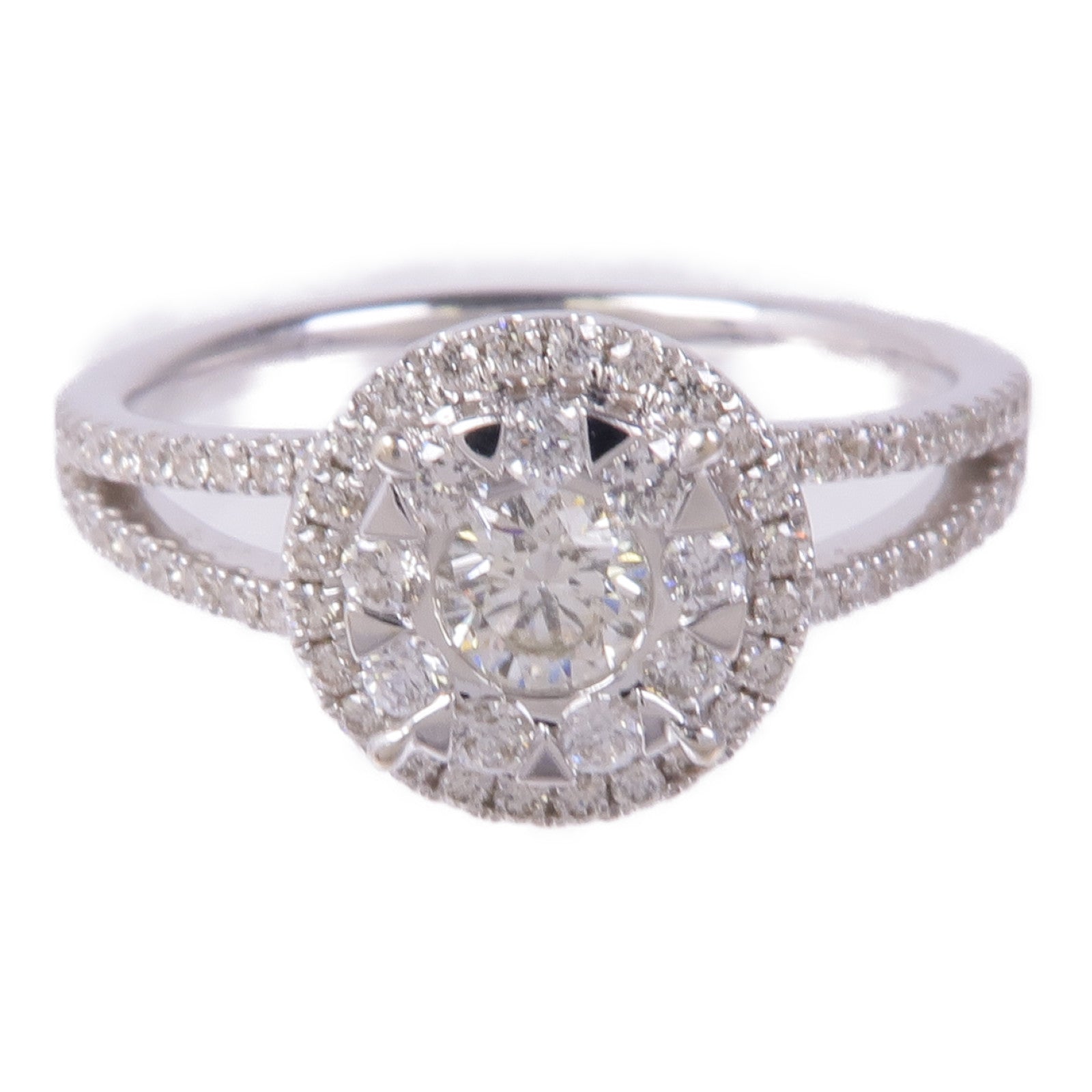JEWELRY 18K白Diamond Ring鑽石戒指US#8.5