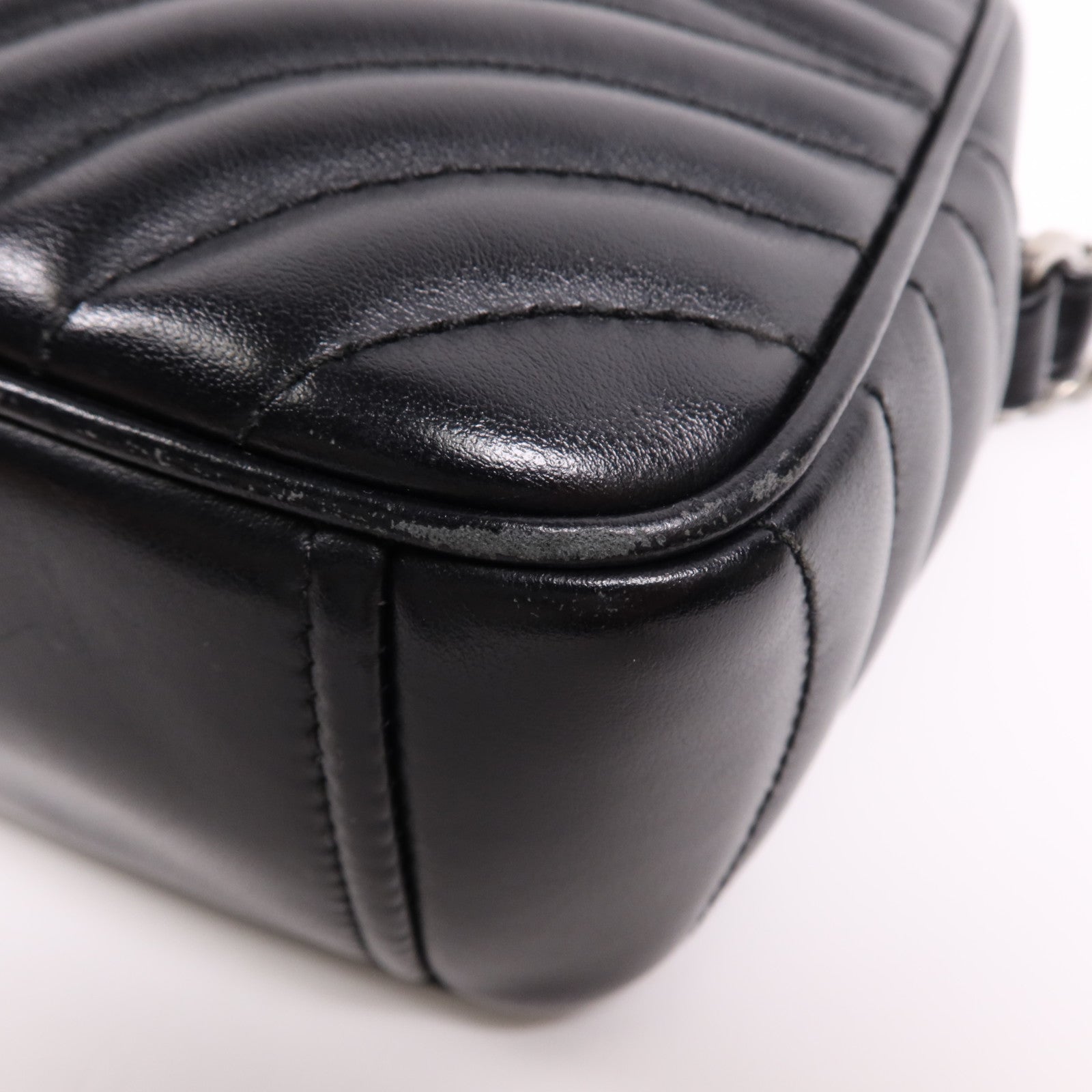 PRADA 牛皮皮革Shoulder Bag銀扣肩背袋