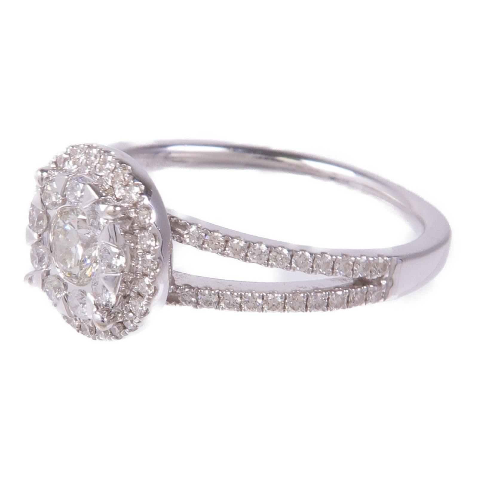 JEWELRY 18K白Diamond Ring鑽石戒指US#8.5