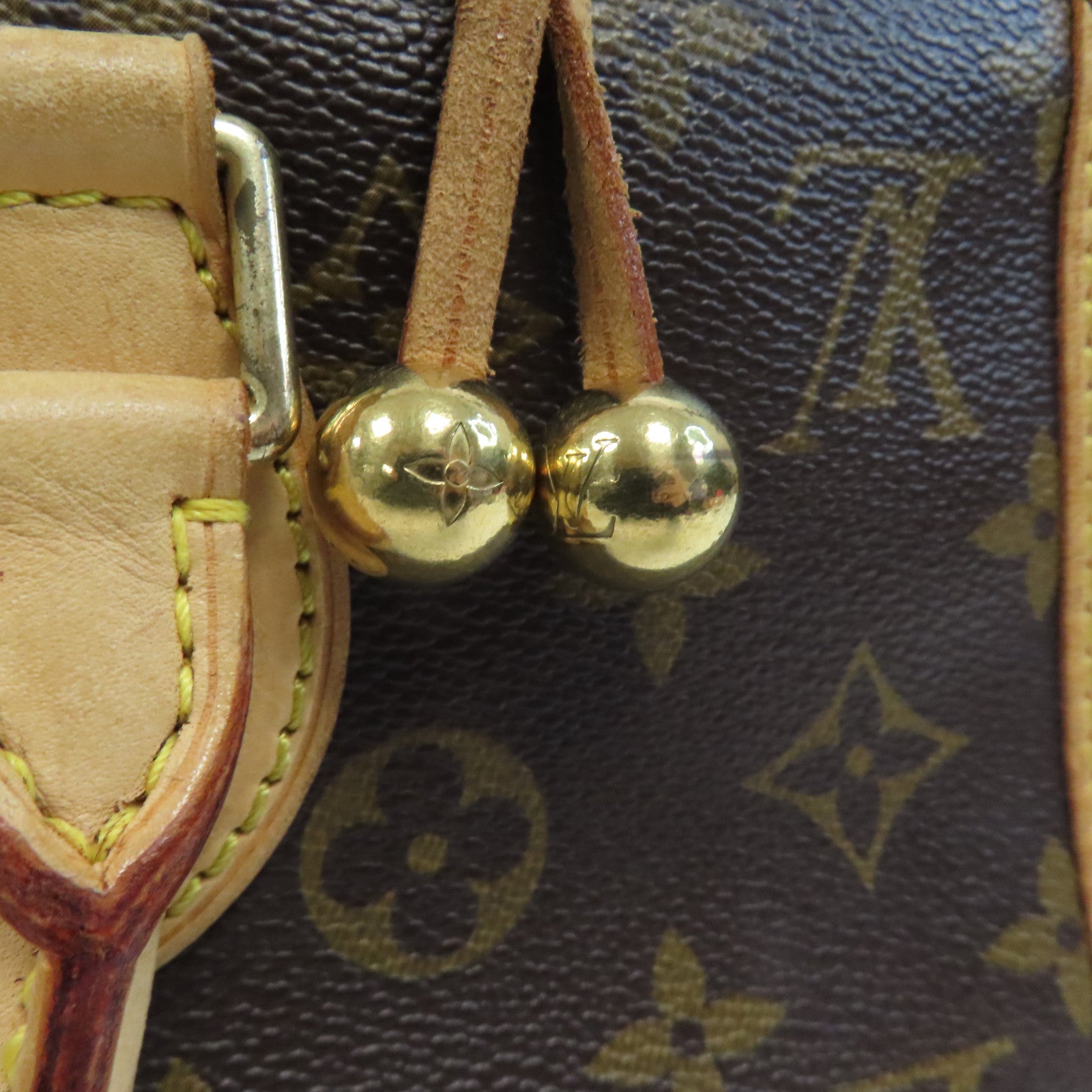 LOUIS VUITTON Monogram Popincourt金扣手挽袋啡色