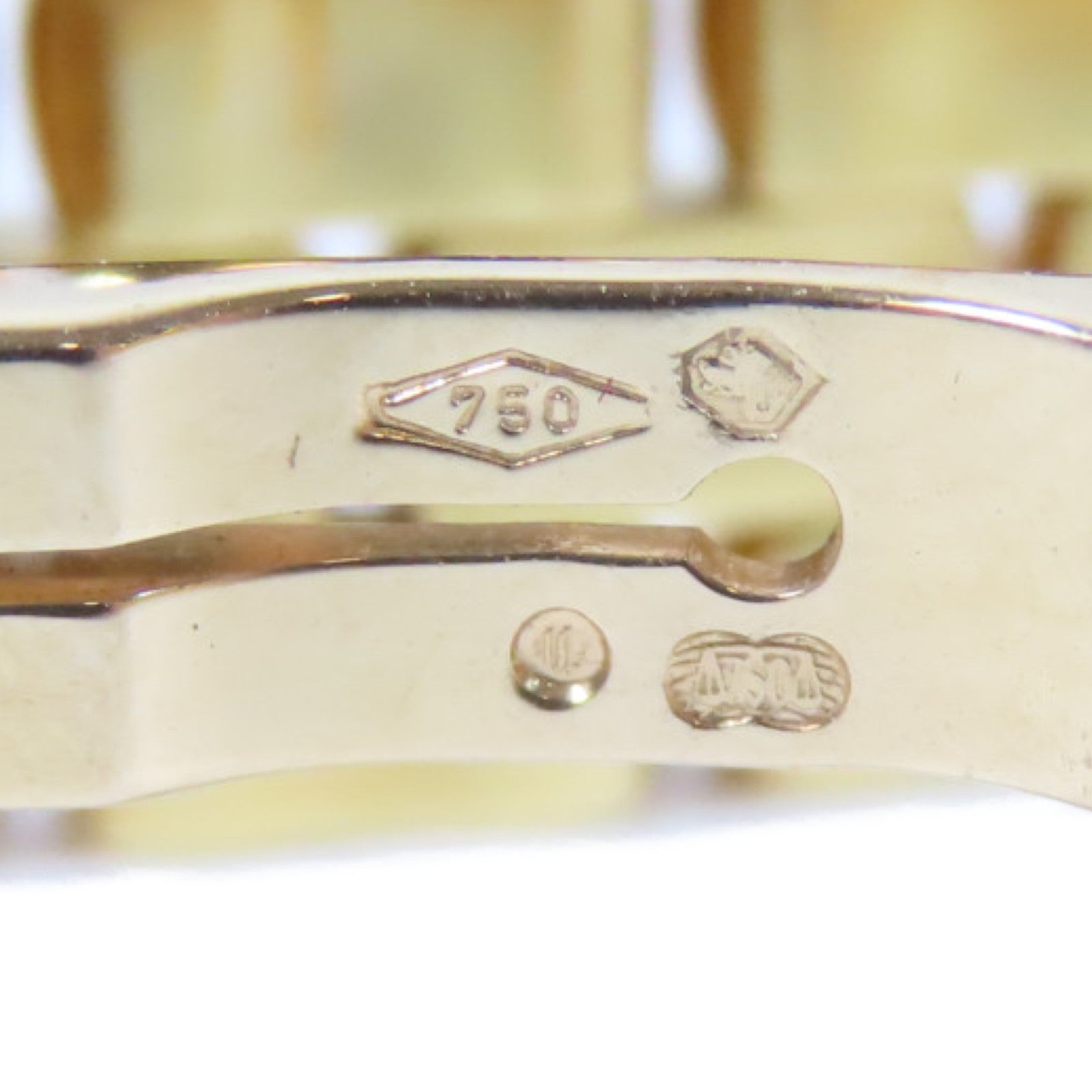 Chaumet Classic Gold Tone PS 18K黃金手錶石英機芯米色