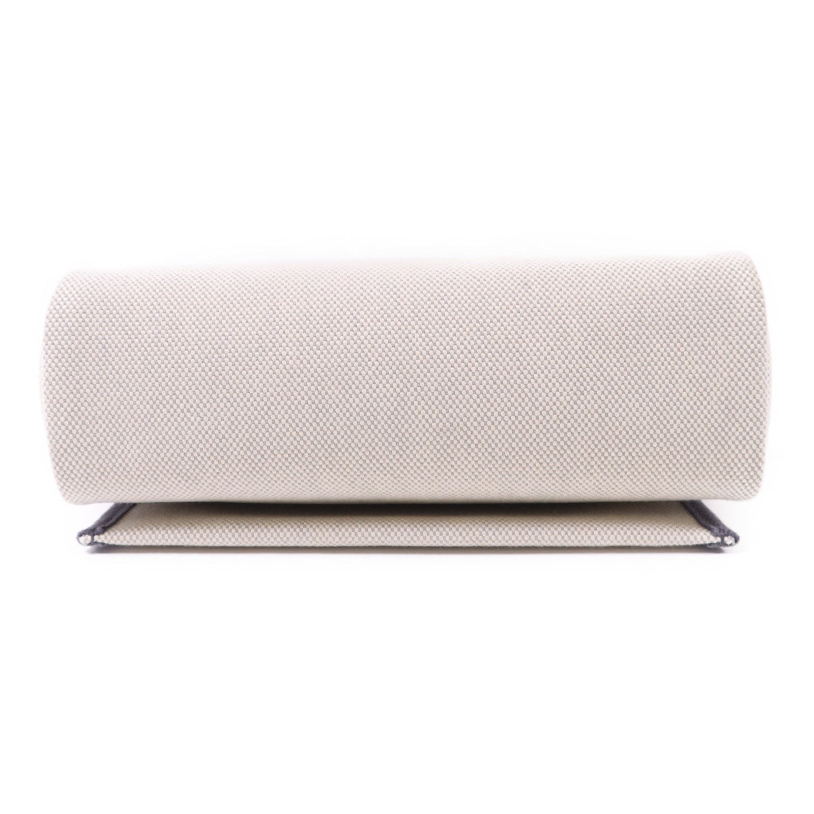 HERMES 帆布Mini Herbag銀扣肩背袋Ardoise