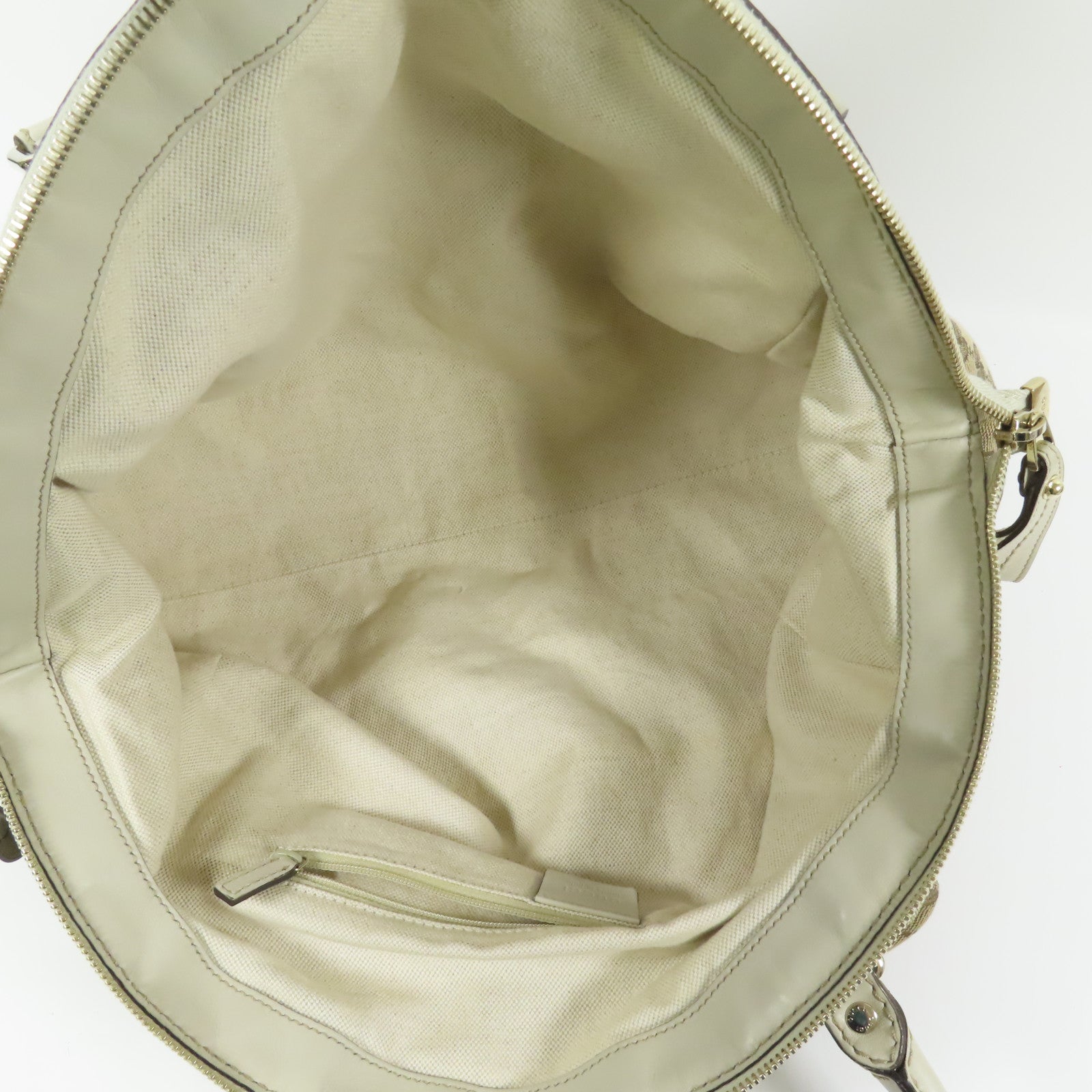 GUCCI 帆布2 Way Shoulder銀扣手挽肩背兩用袋