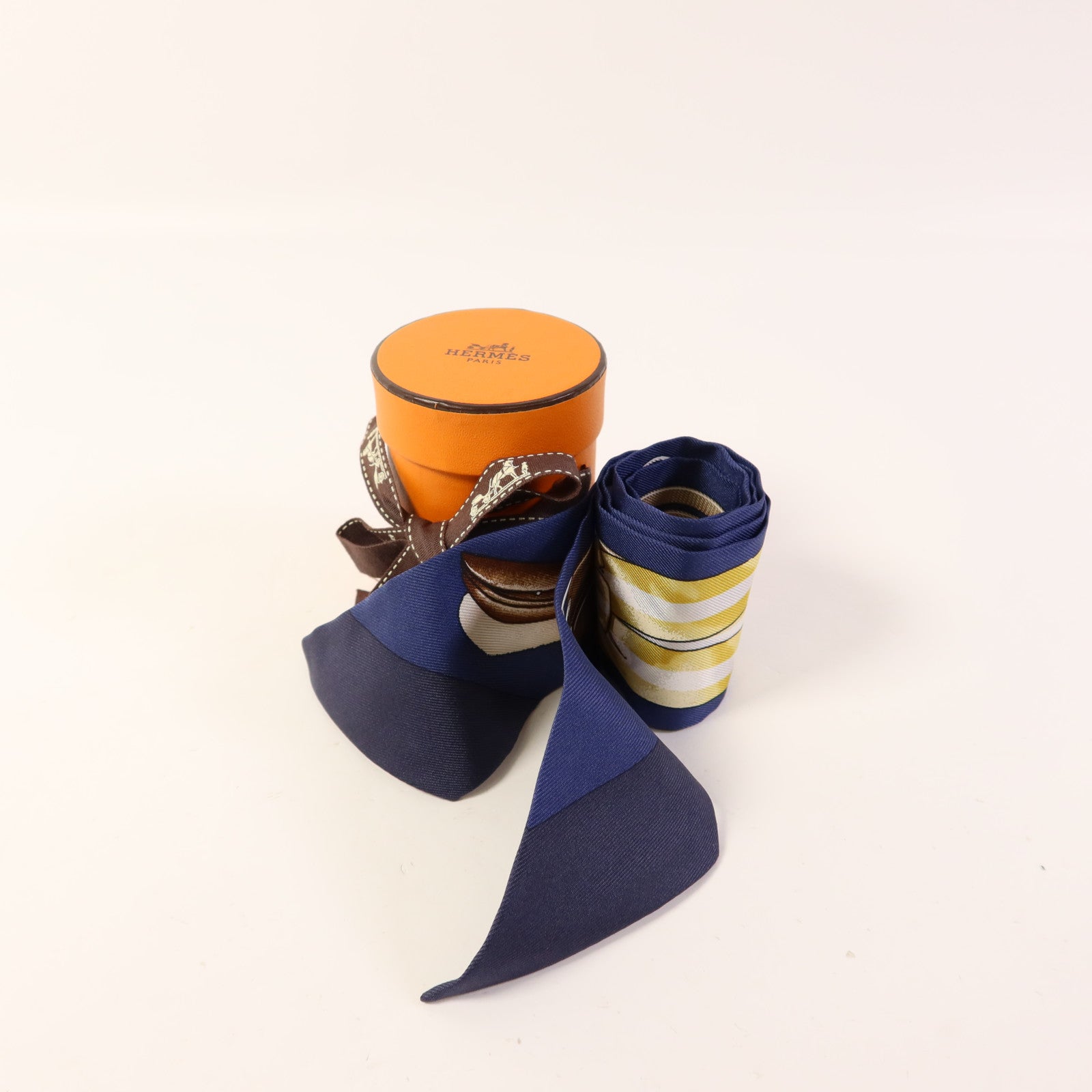 HERMES 絲質Twilly絲巾