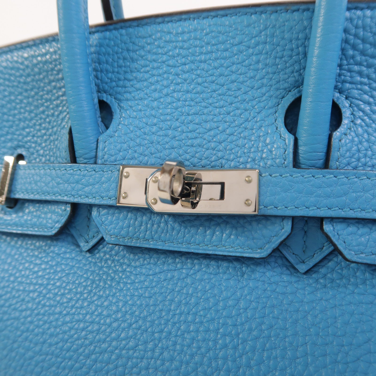 HERMES Togo皮革Birkin 25手挽袋Turquoise