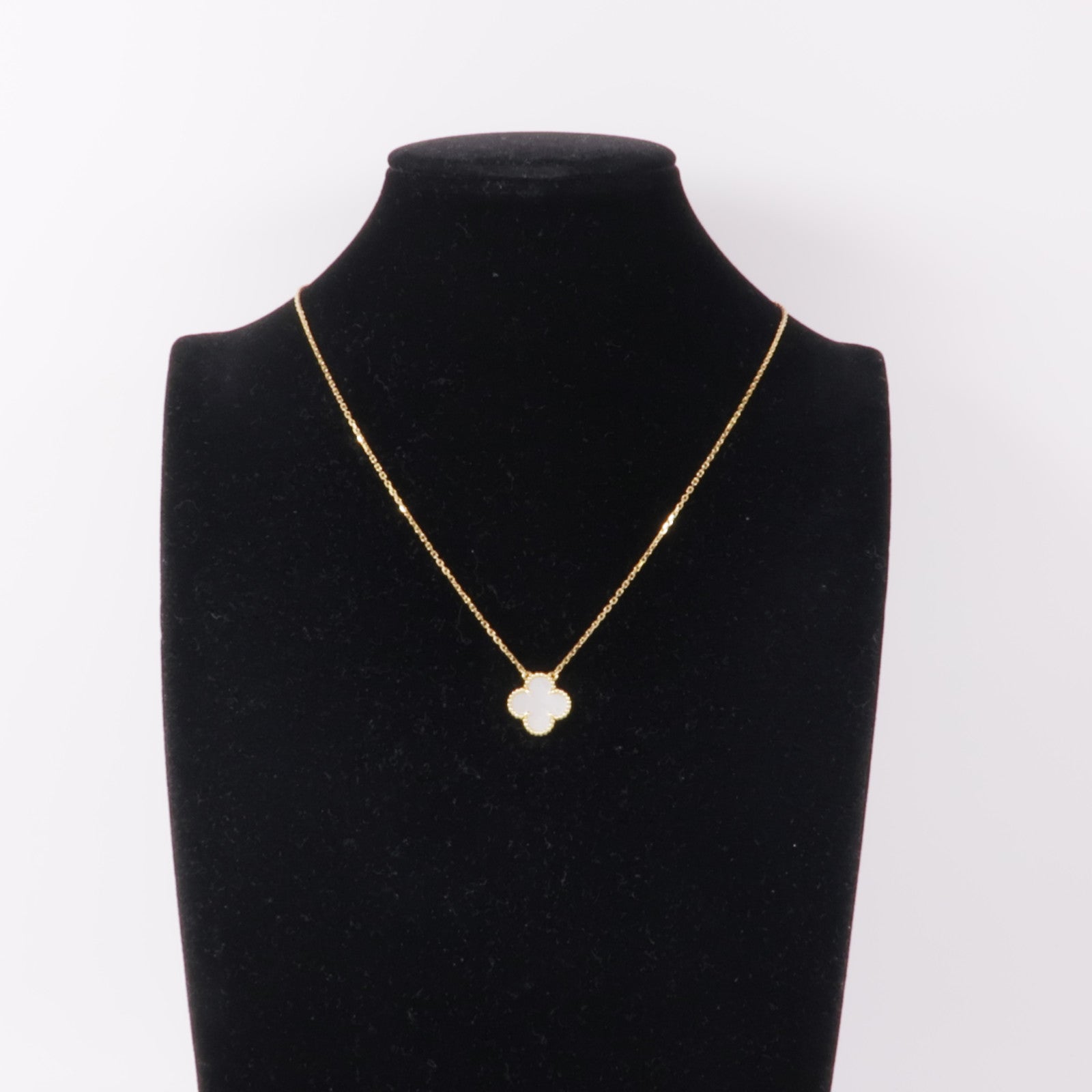 Van Cleef & Arpels 18K黃金/珍珠母貝Vintage Alhambra Necklace項鍊
