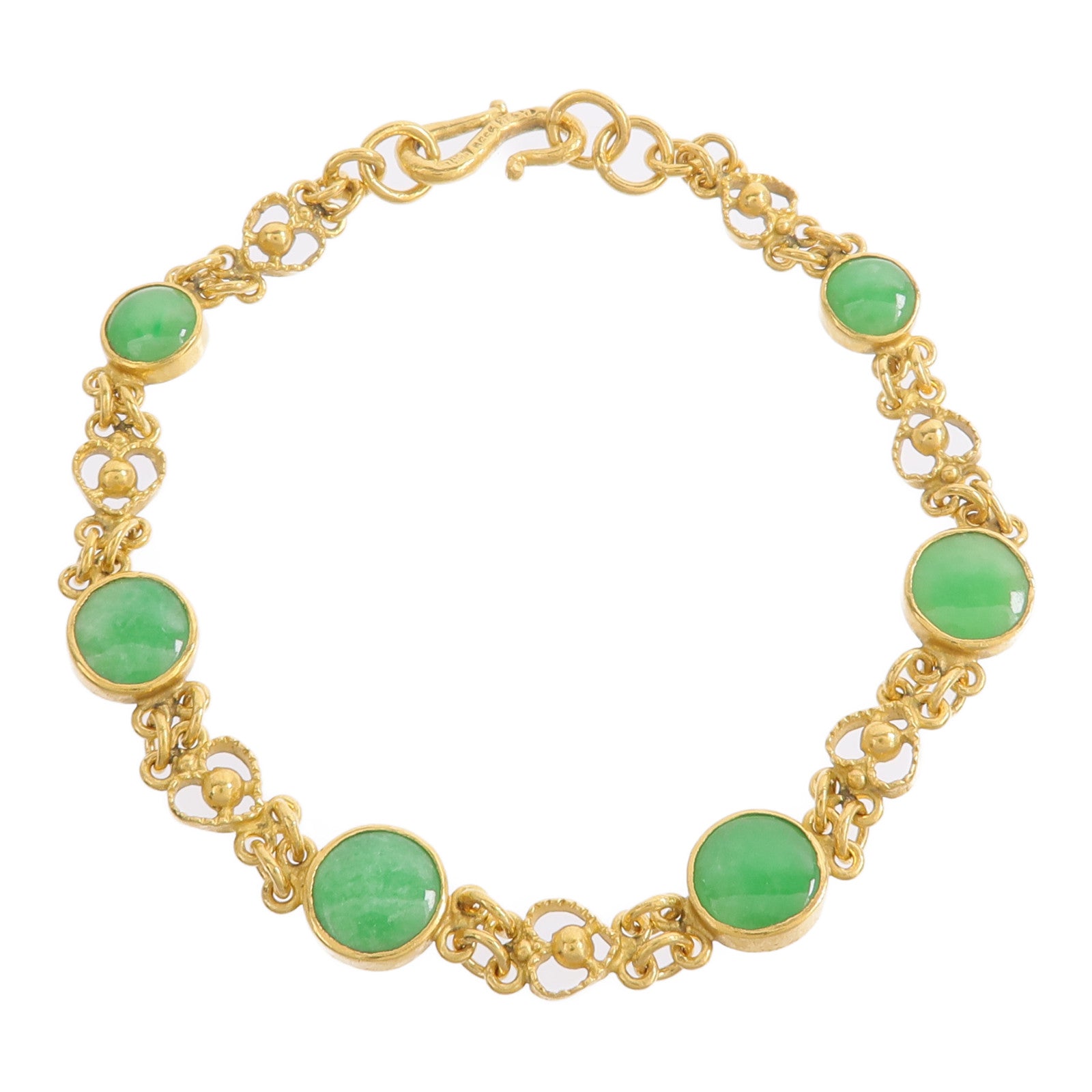 JEWELRY 24K黃金Jade Bracelet翡翠手鏈